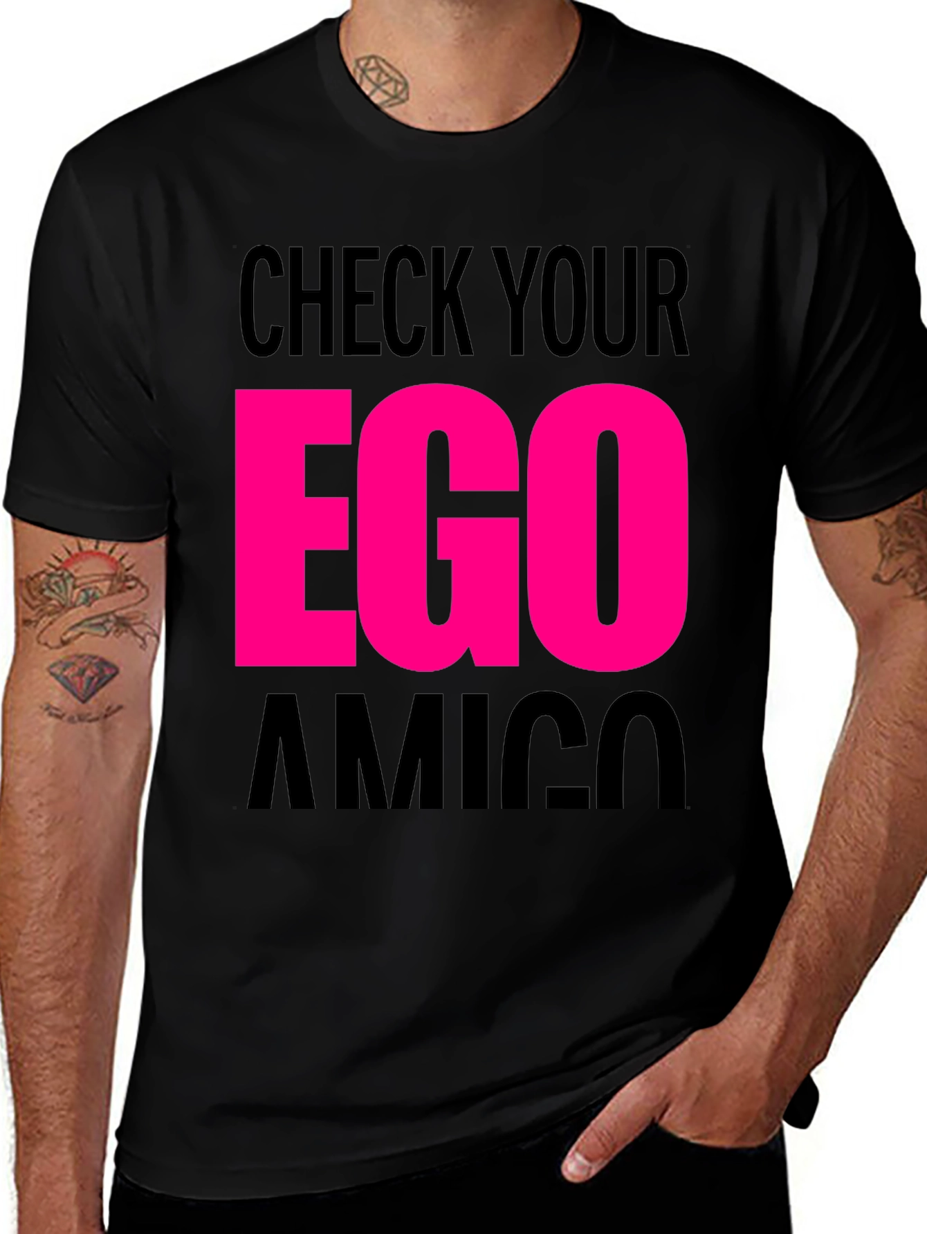 Variant 8 of Check Your Ego Amigo Graphic Tee