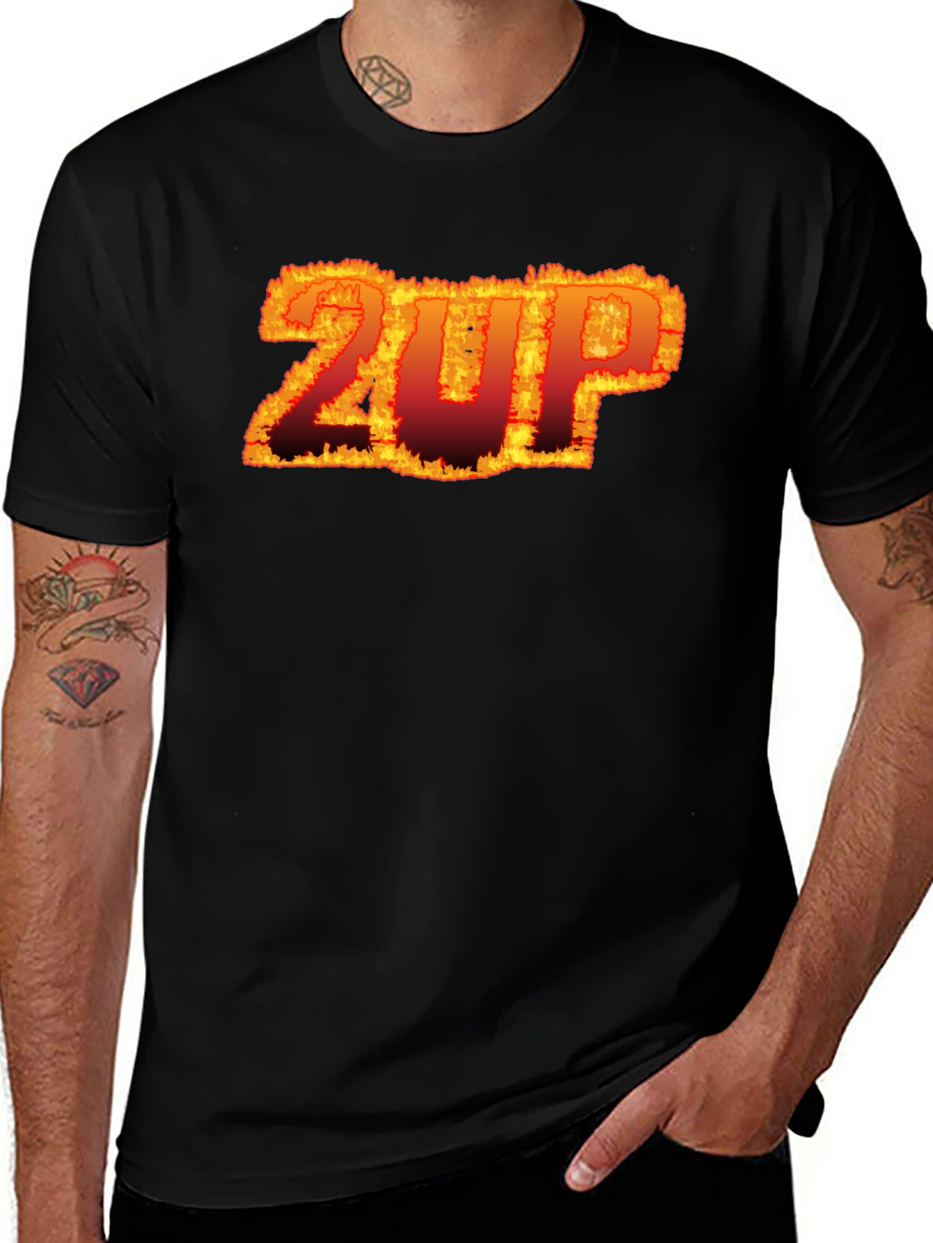 Variant 28 of Fiery 2UP Graphic Tee - Bold Statement Shirt