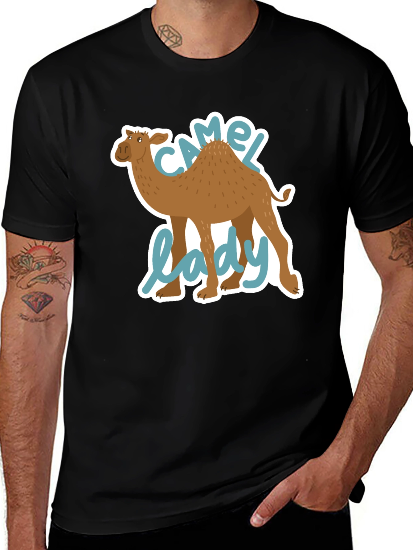 Variant 8 of Camel Lady Graphic Tee - Unisex Short Sleeve Shirt