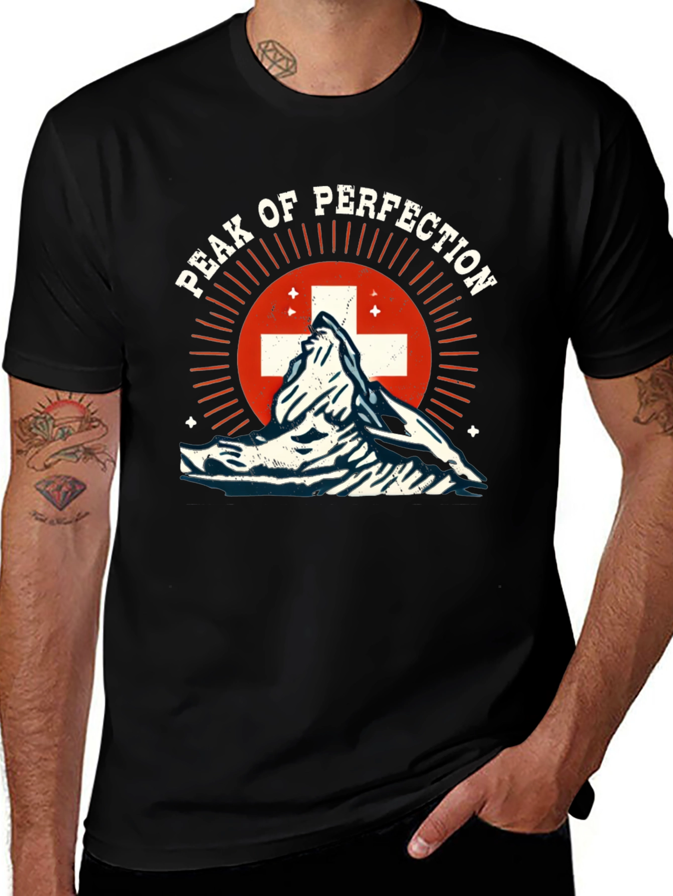 Peak of Perfection T-Shirt | Swiss Mountain Design