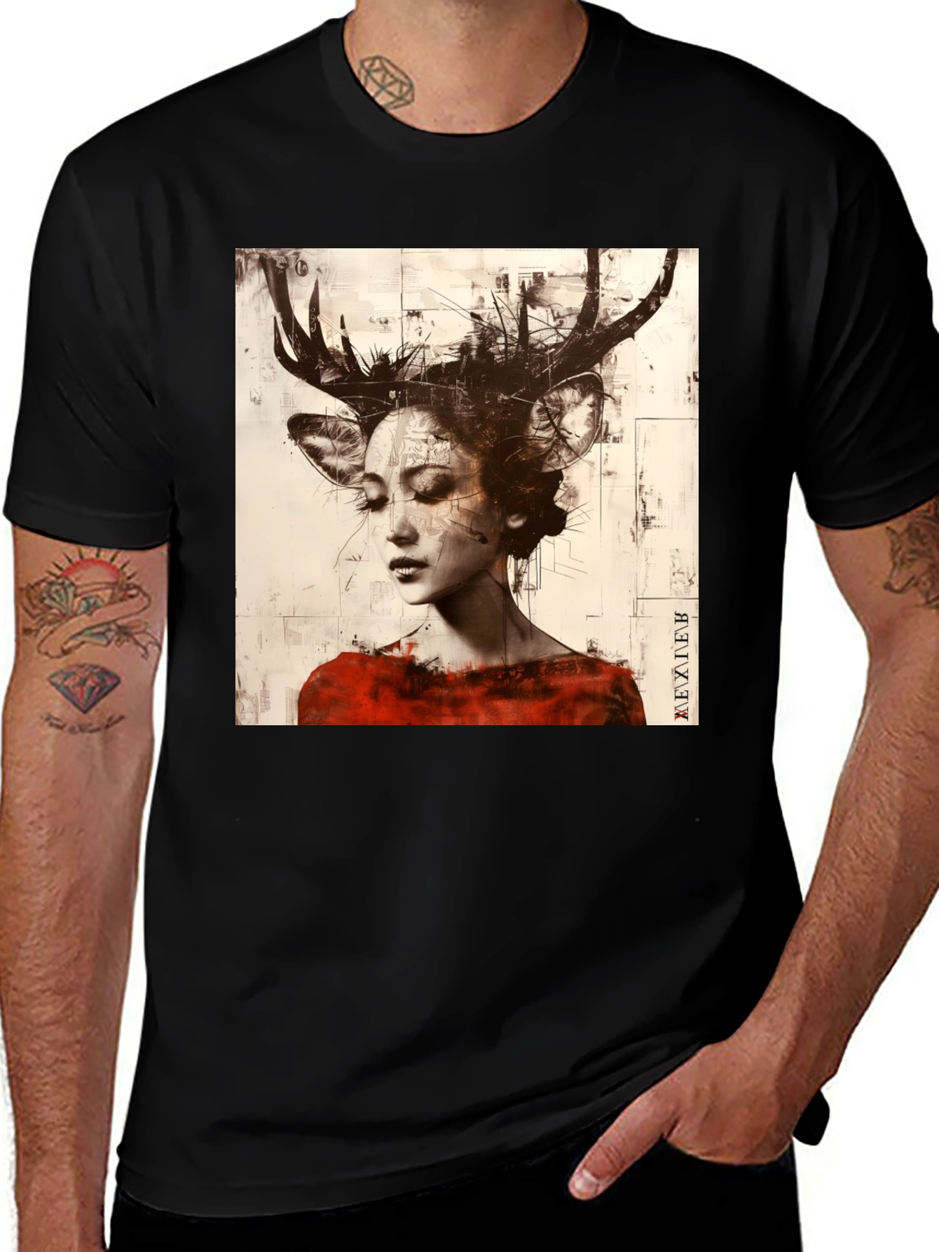 Variant 3 of Deer Woman Graphic Tee