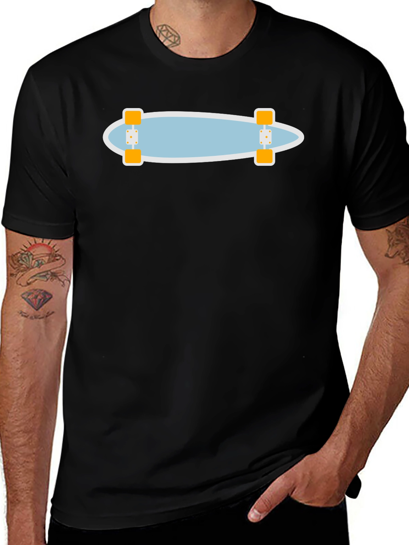Variant 24 of Skateboard Graphic Tee - Casual Style
