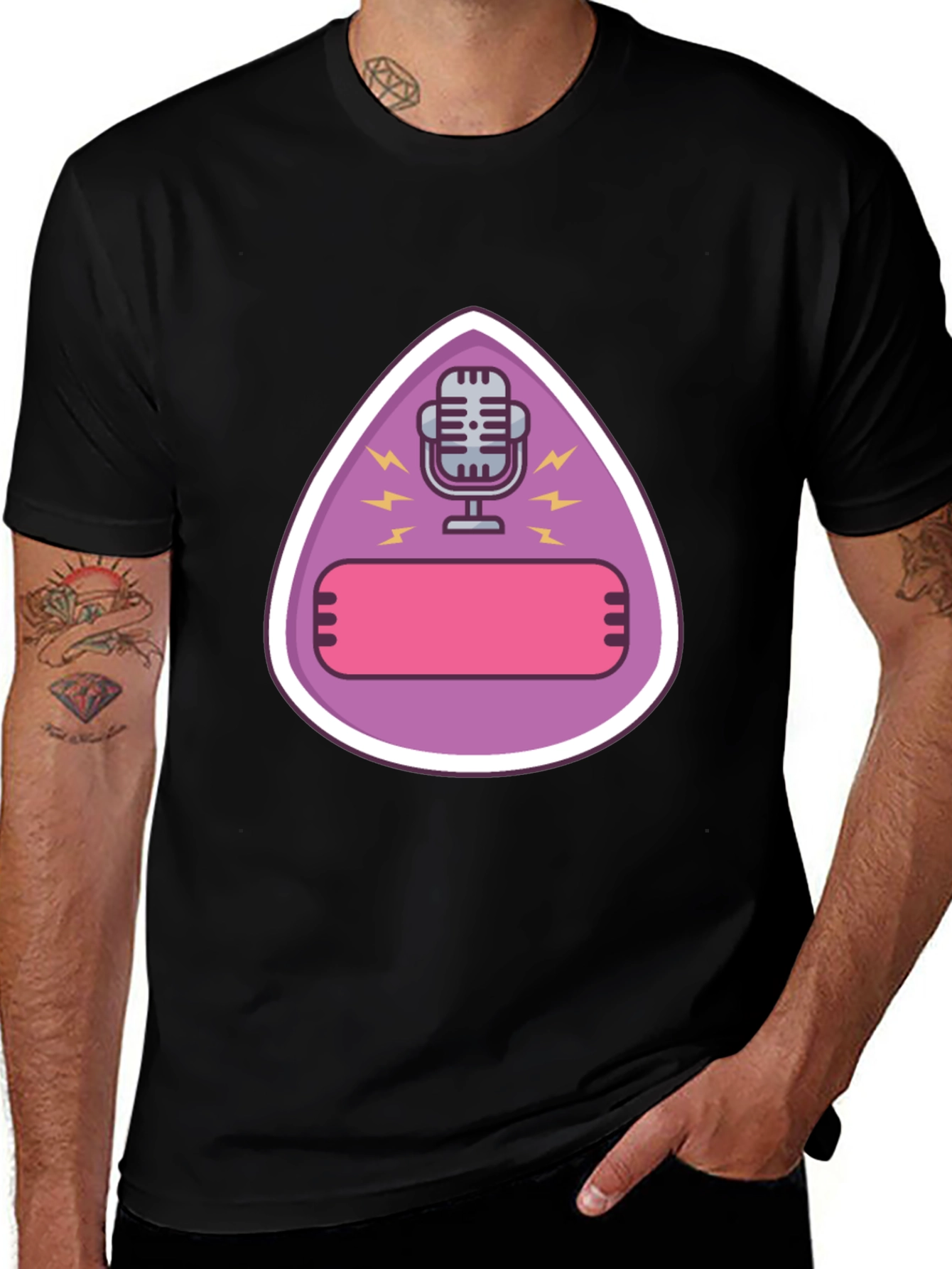 Variant 17 of Podcast Microphone Graphic T-Shirt