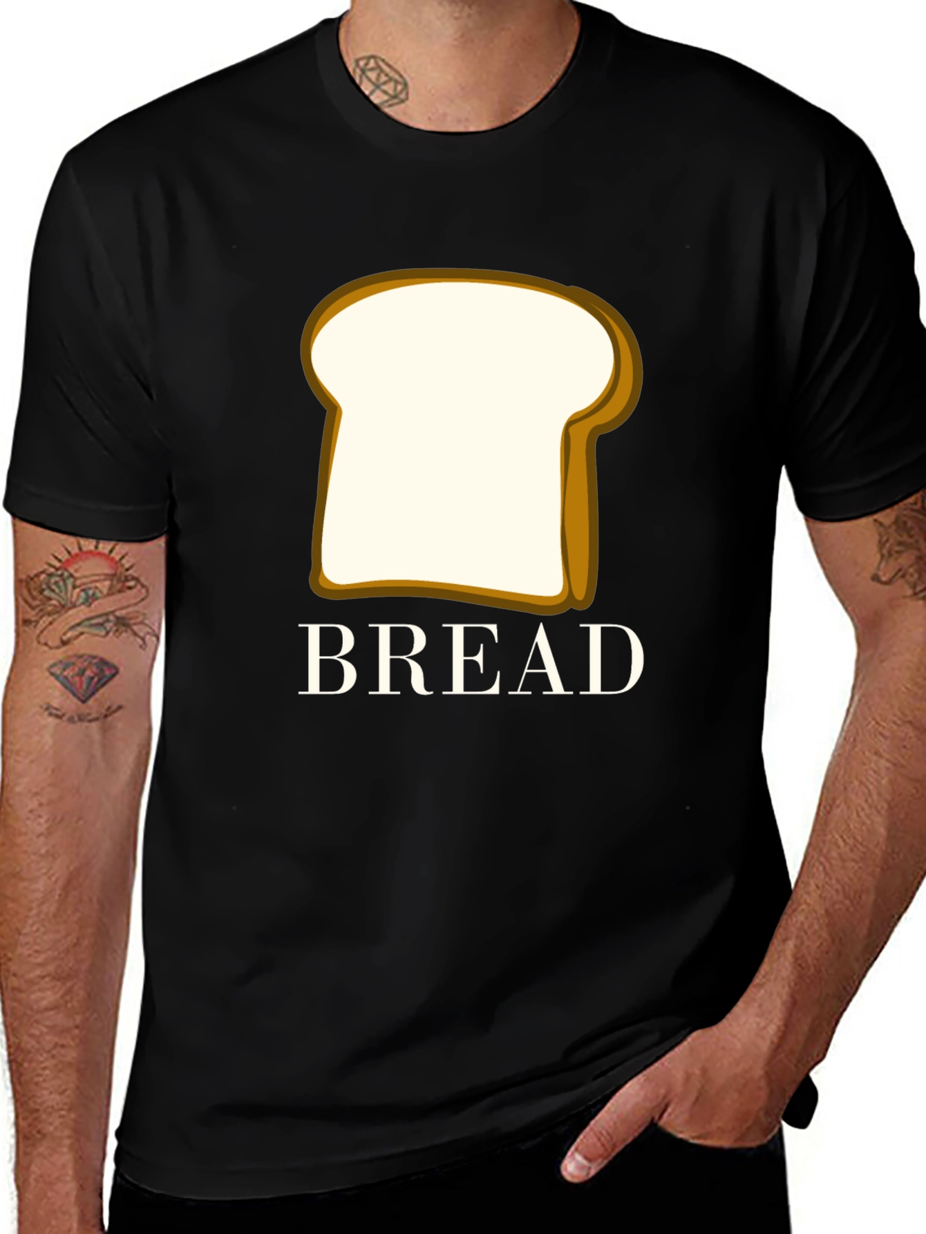 Variant 2 of Bread Graphic Tee - Funny Food Lover's T-Shirt