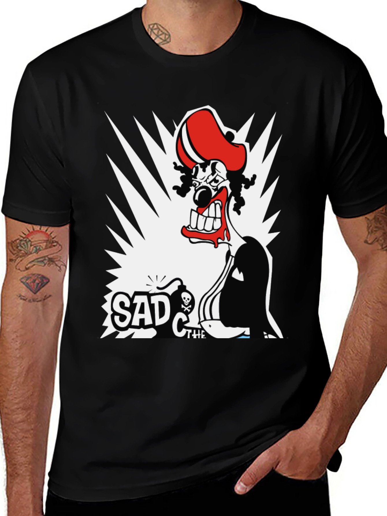 Variant 11 of Sad the Clown T-Shirt - Graphic Print