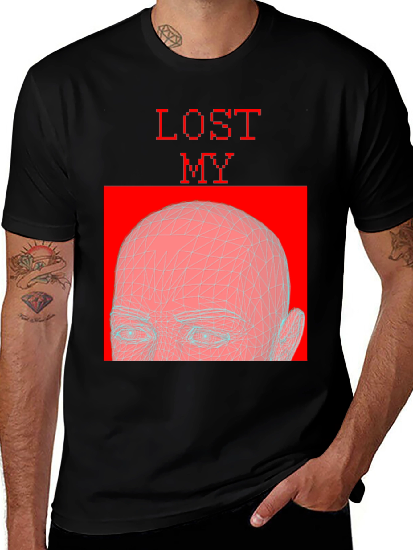 Variant 30 of Lost My Mind Graphic Tee - Black