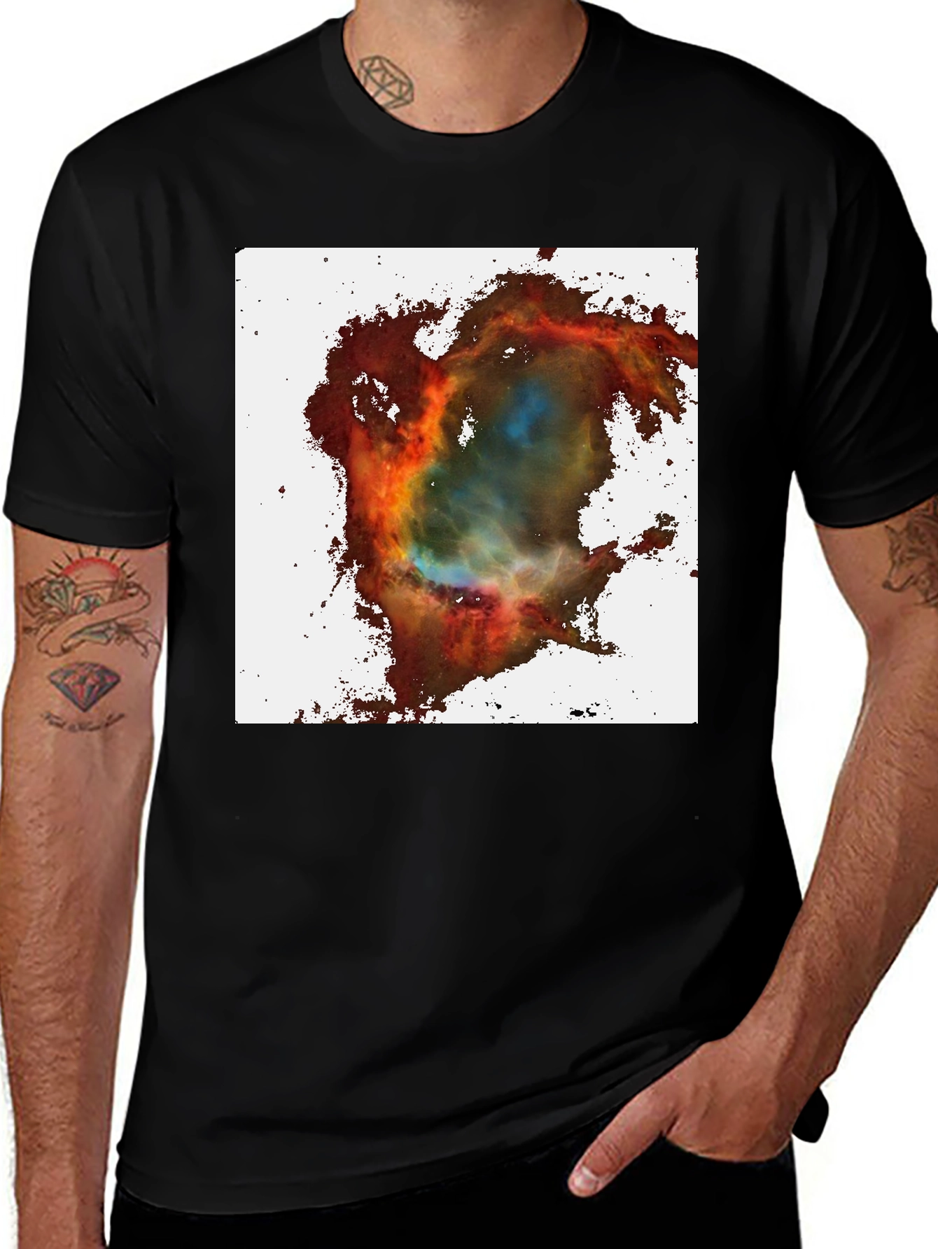 Variant 4 of Nebula Graphic T-Shirt - Cosmic Design