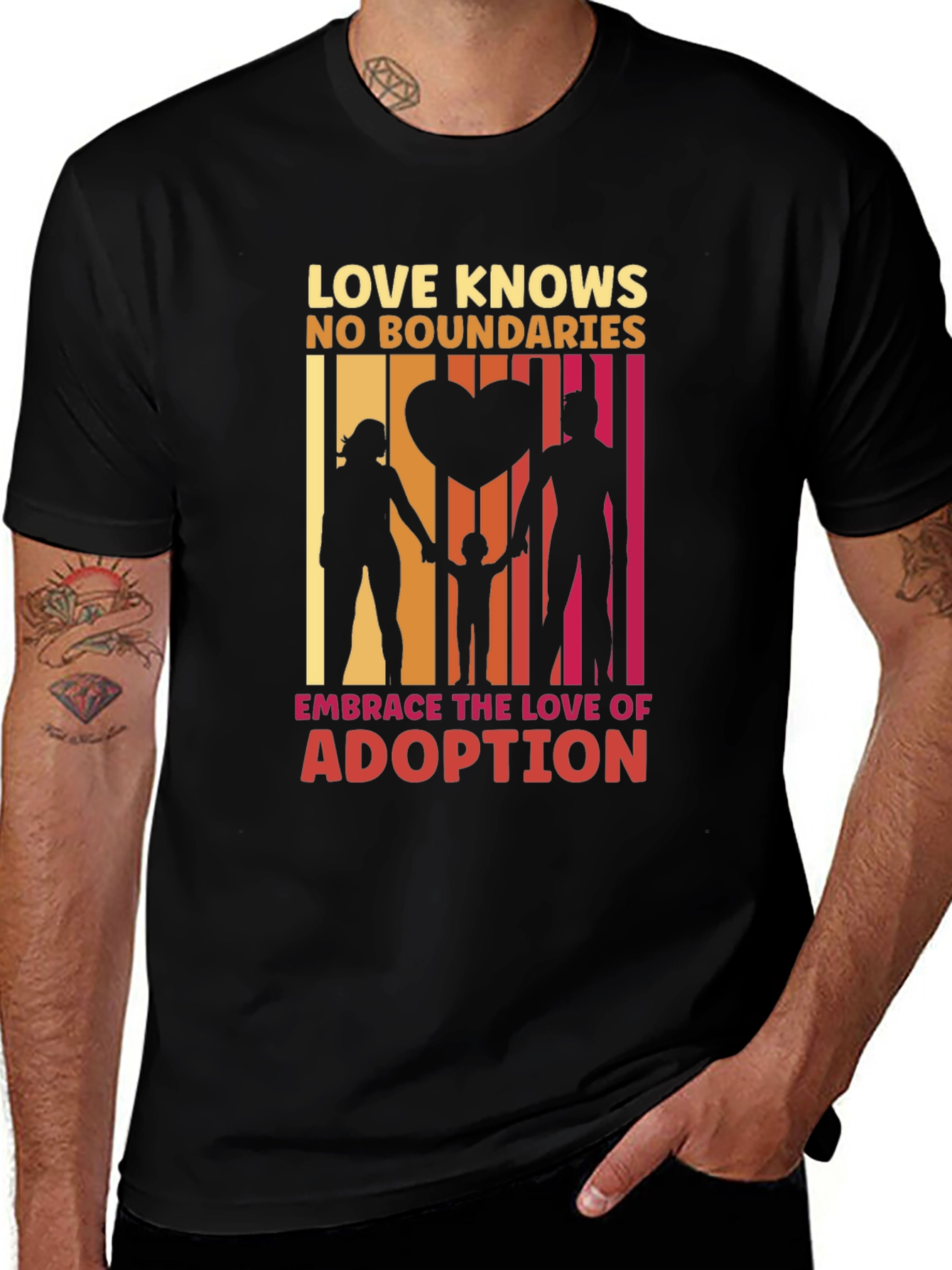 Variant 20 of Love Knows No Boundaries Adoption T-Shirt