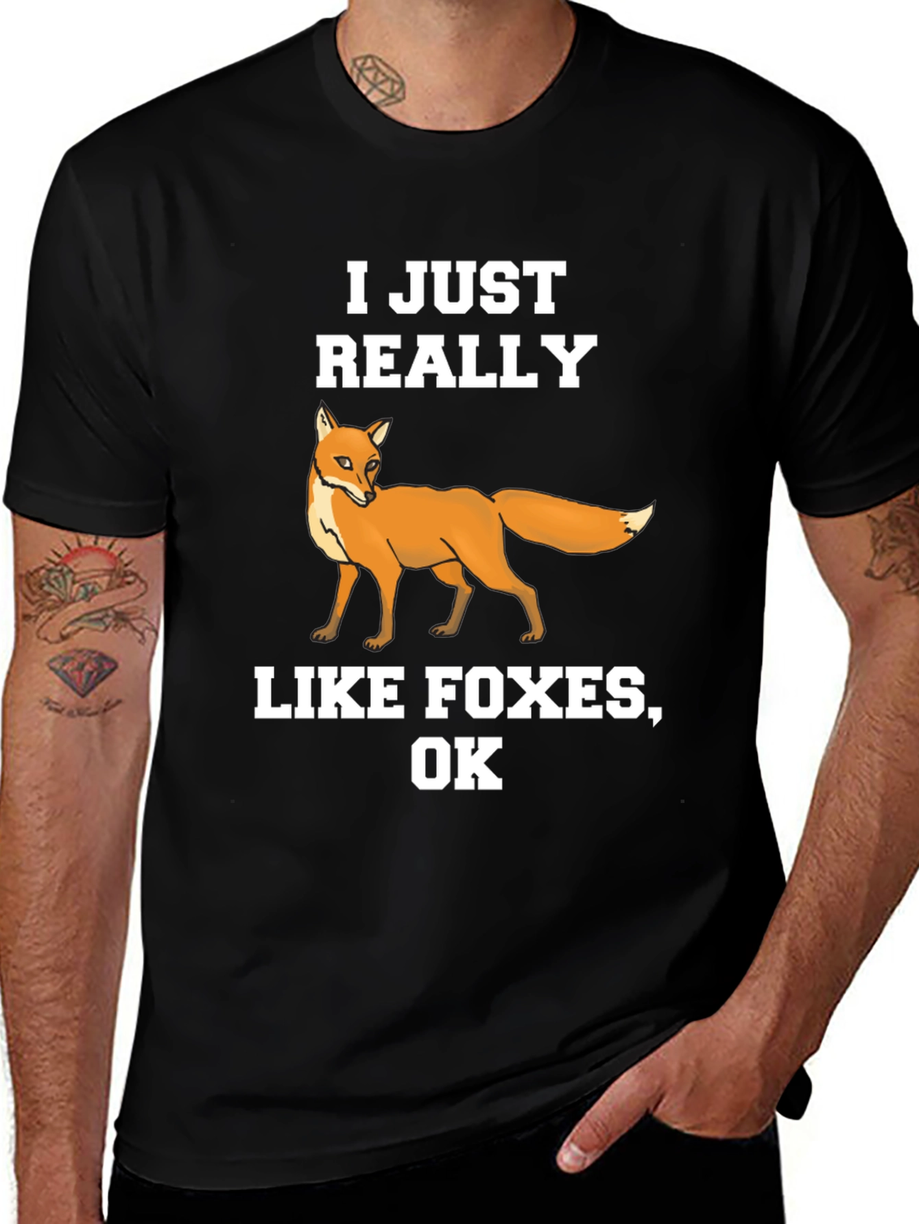 Variant 4 of I Just Really Like Foxes, OK T-Shirt