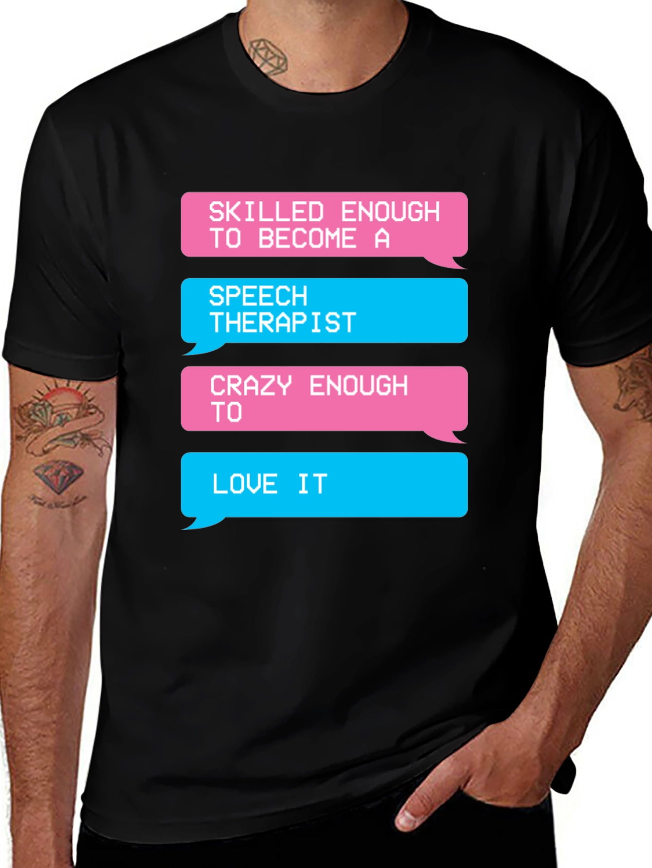 Variant 29 of Speech Therapist Graphic Tee - Skilled Enough, Crazy Enough