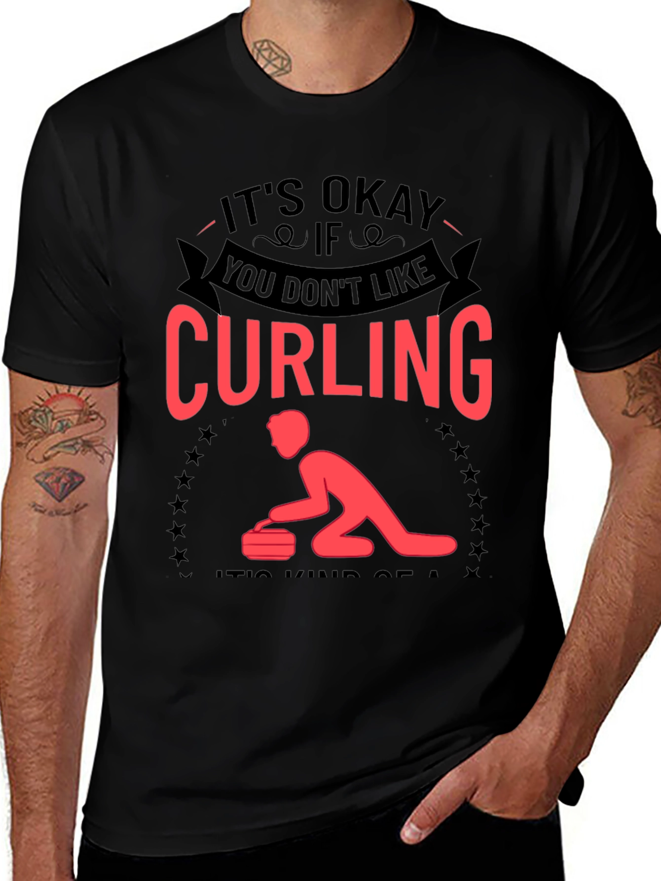 Variant 2 of Curling Fan T-Shirt - It's Okay If You Don't Like Curling
