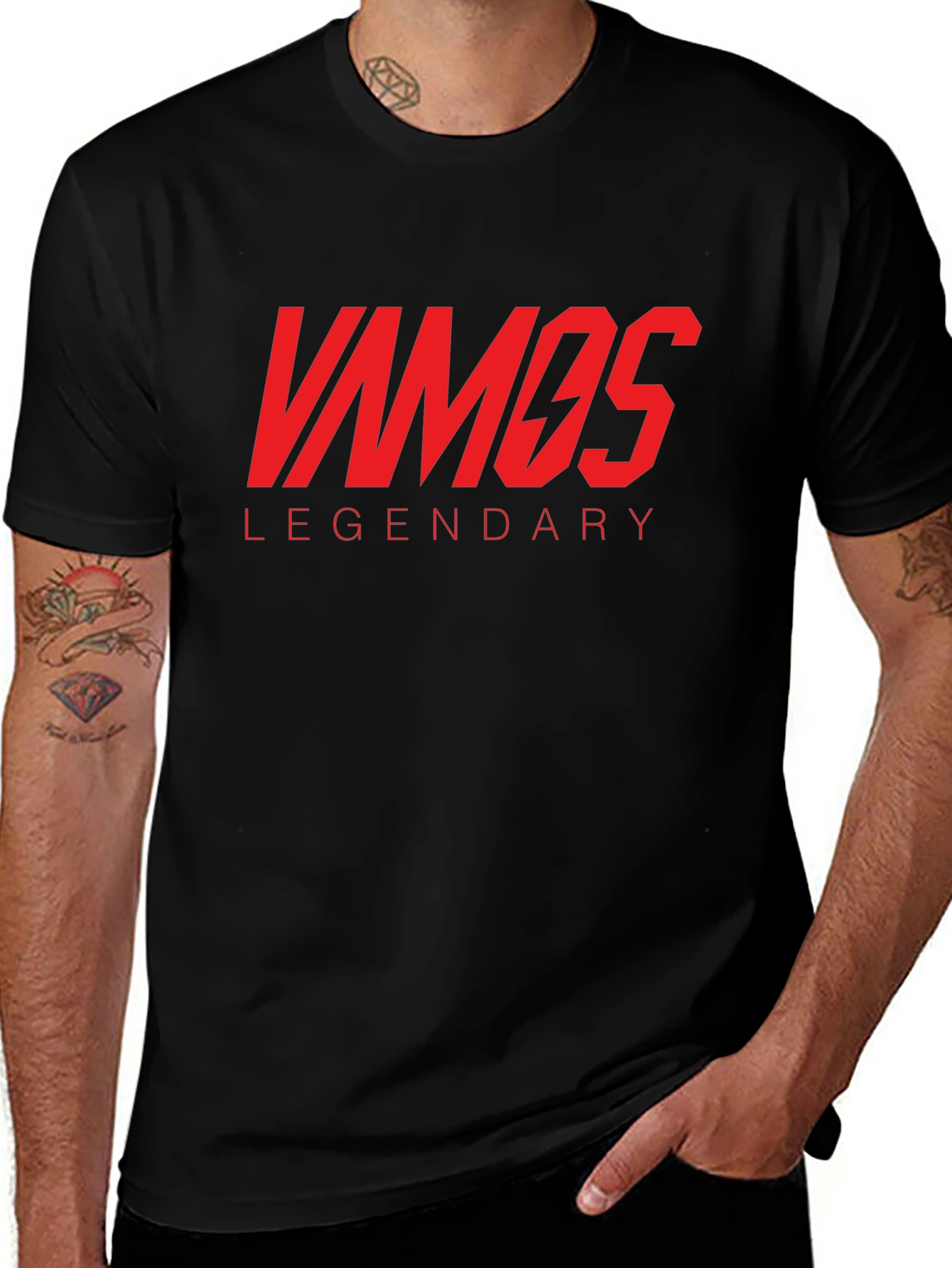 Variant 16 of Vamos Legendary Graphic Tee - Black T-Shirt