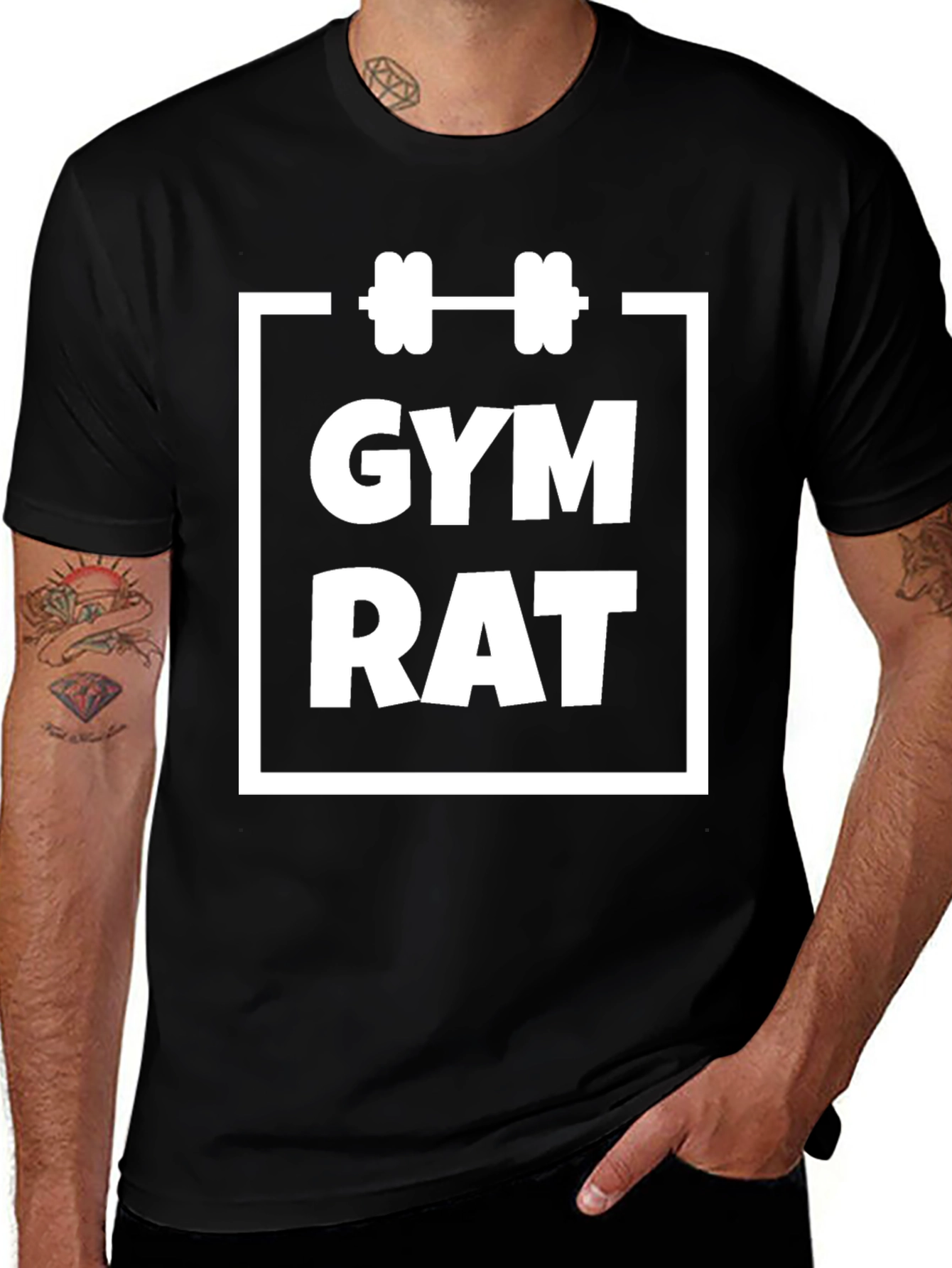 Variant 16 of Gym Rat Graphic T-Shirt
