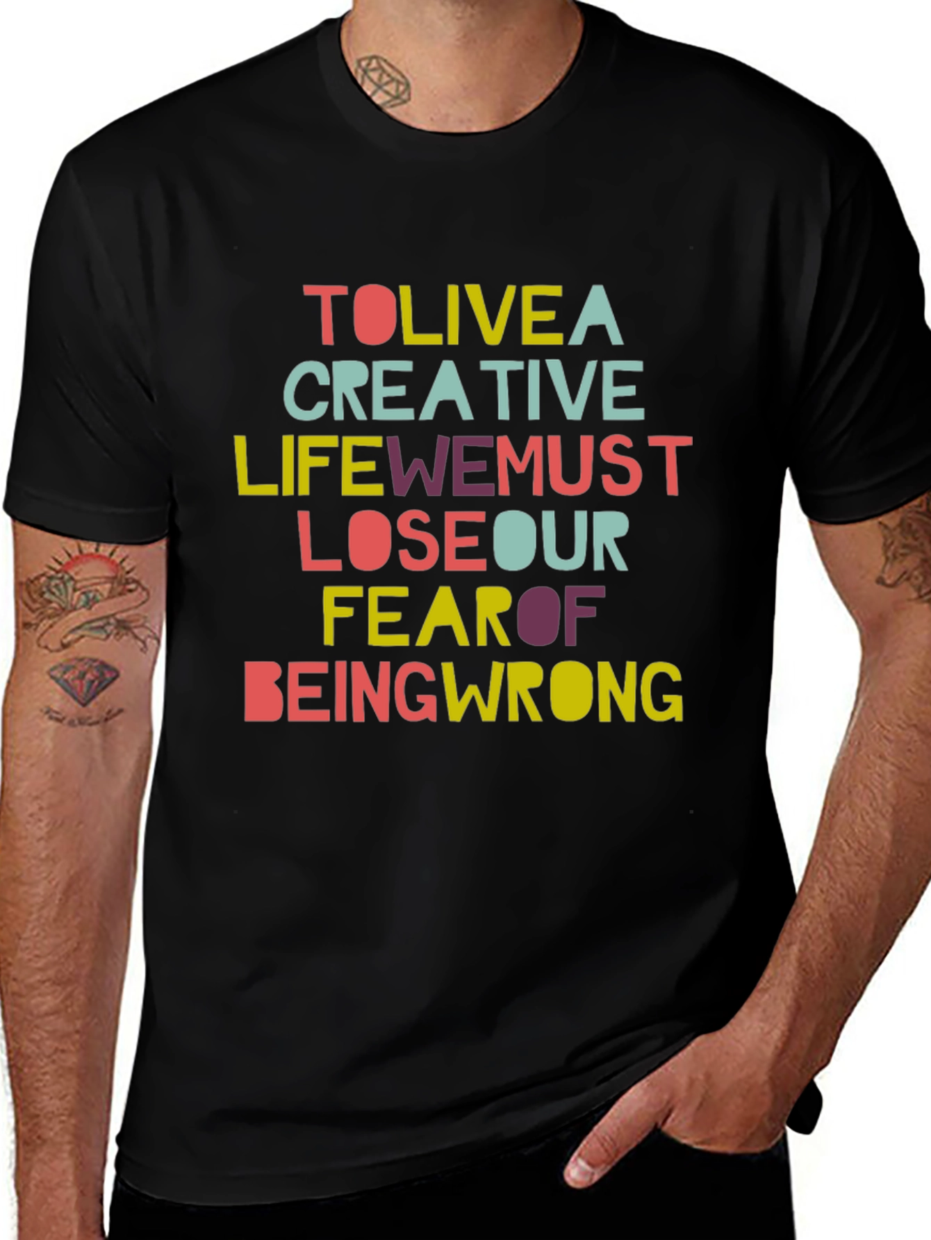 Variant 6 of Creative Life Graphic Tee - Inspirational Slogan T-Shirt