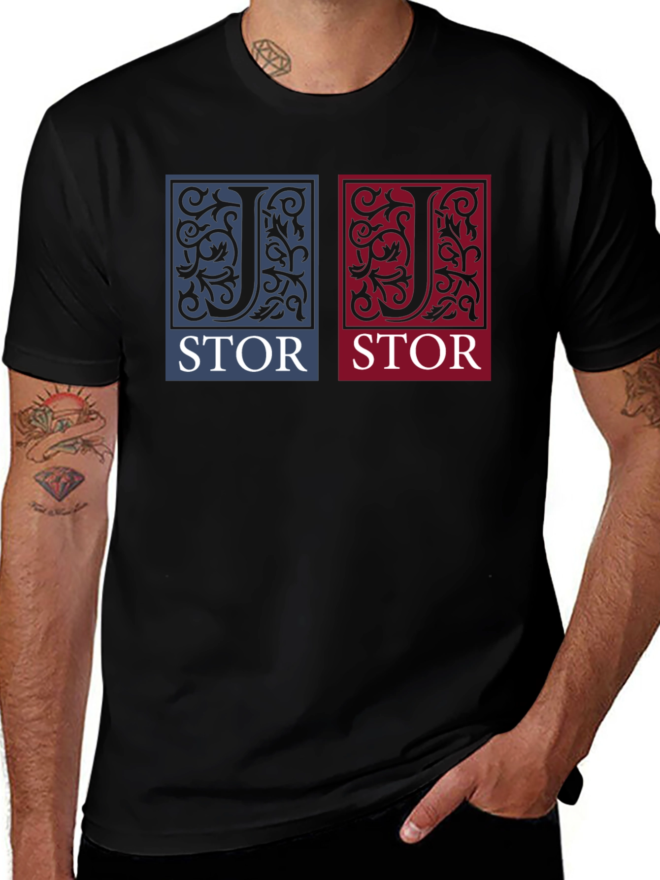 JSTOR Black Graphic Tee