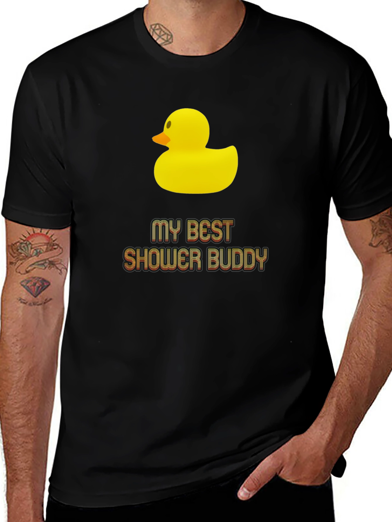 Variant 26 of My Best Shower Buddy T-Shirt - Rubber Duck