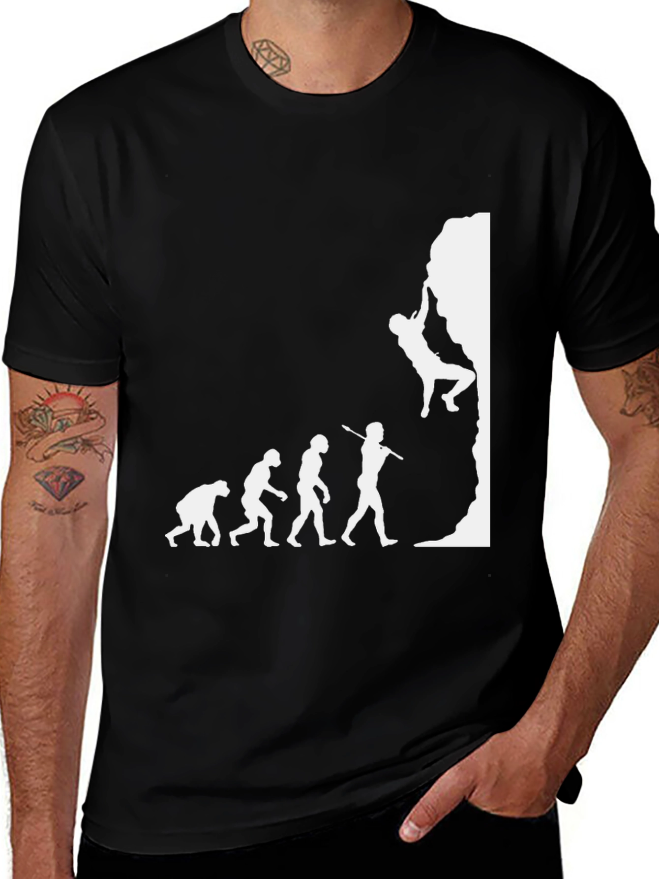 Variant 11 of Evolution Rock Climbing T-Shirt