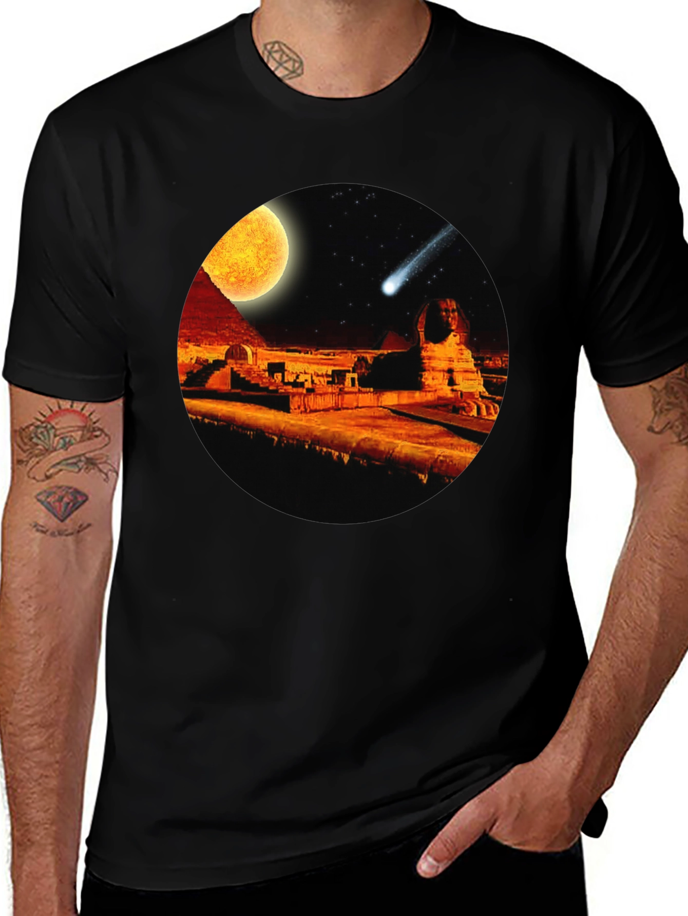 Variant 27 of Egyptian Pyramids Comet T-Shirt