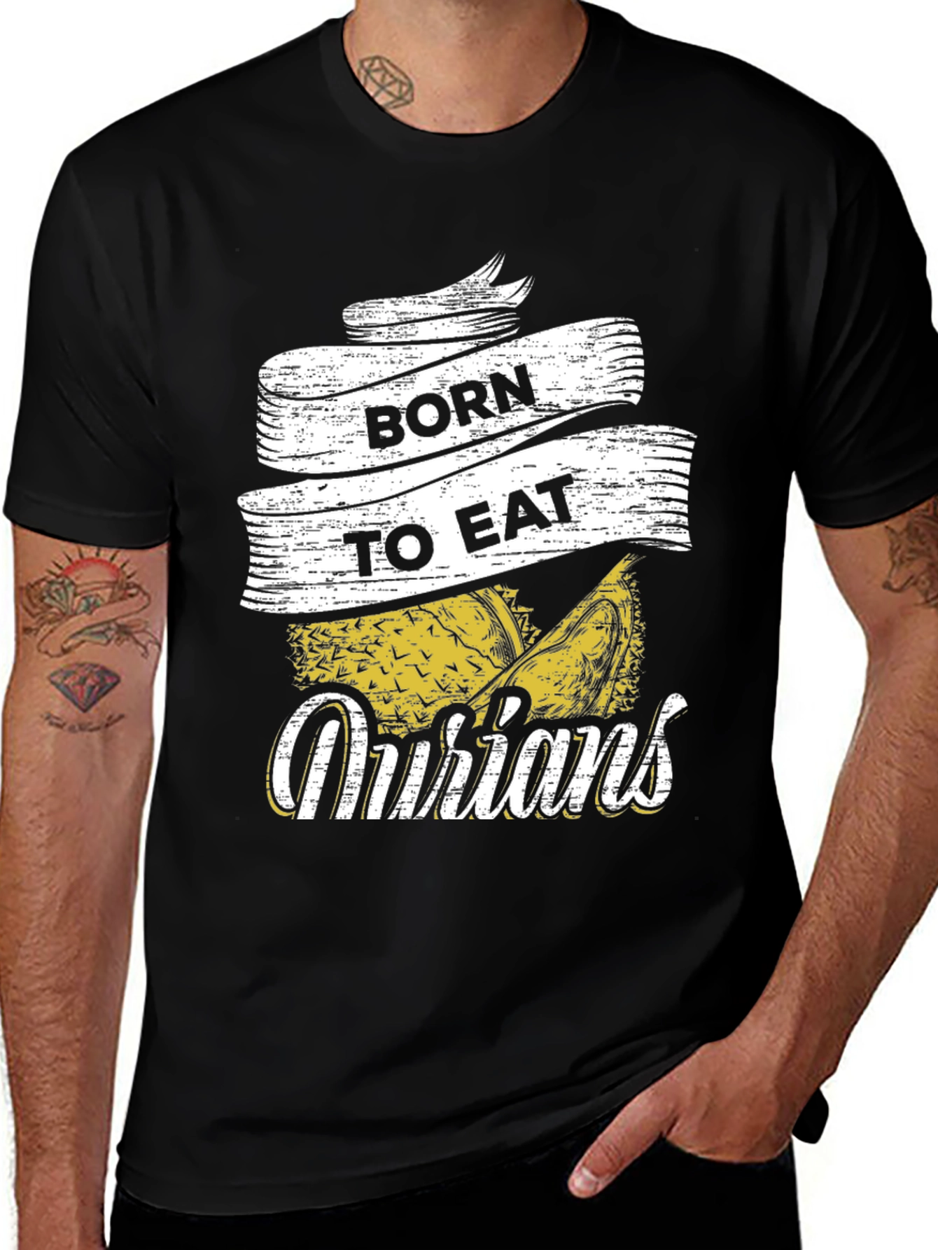 Variant 11 of Born To Eat Durians Graphic T-Shirt