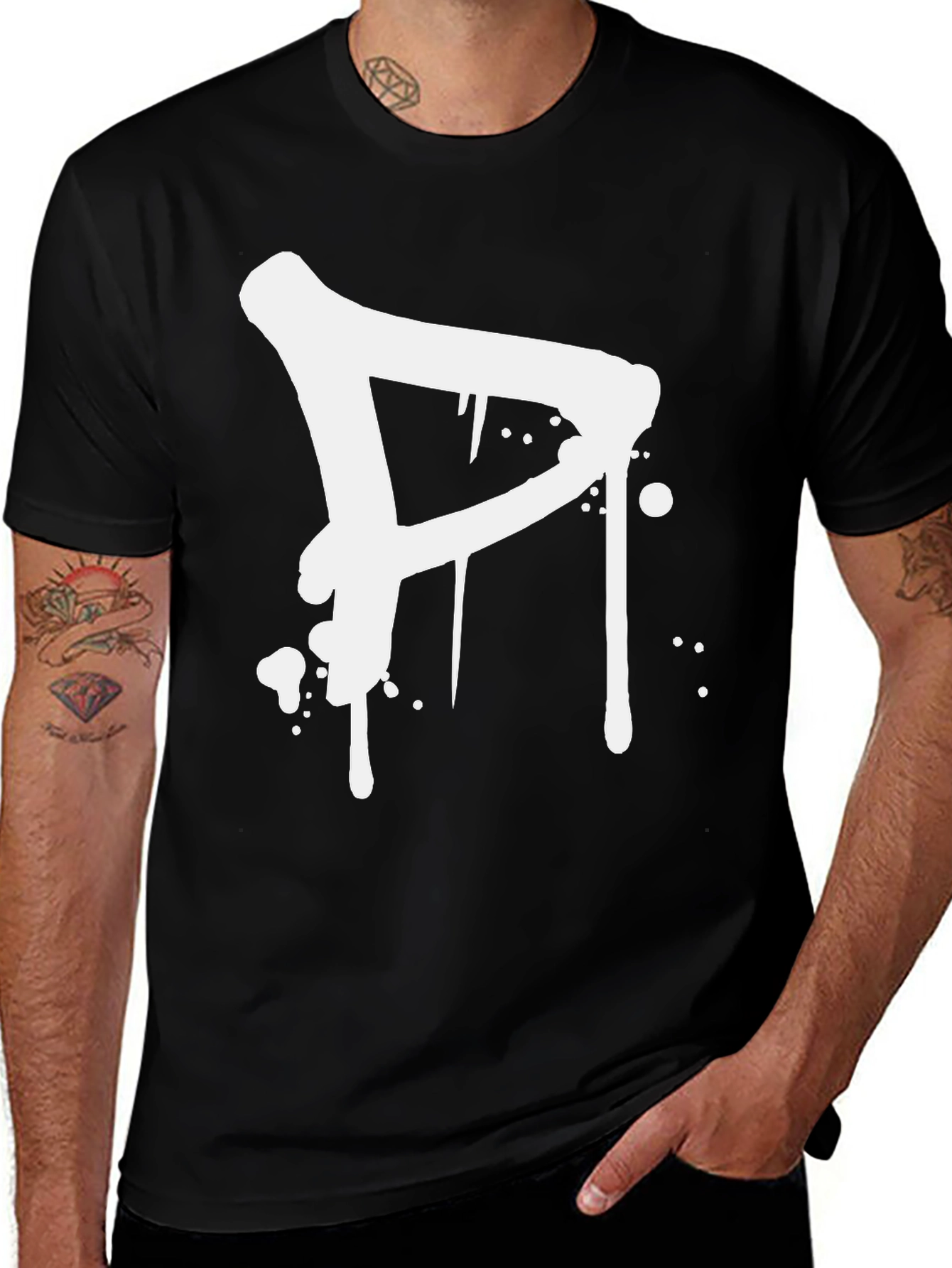 Graffiti Style Initial T-Shirt