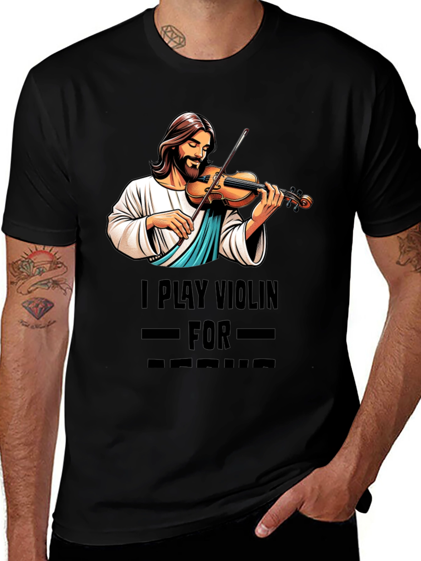 Variant 28 of I Play Violin For Him Graphic T-Shirt