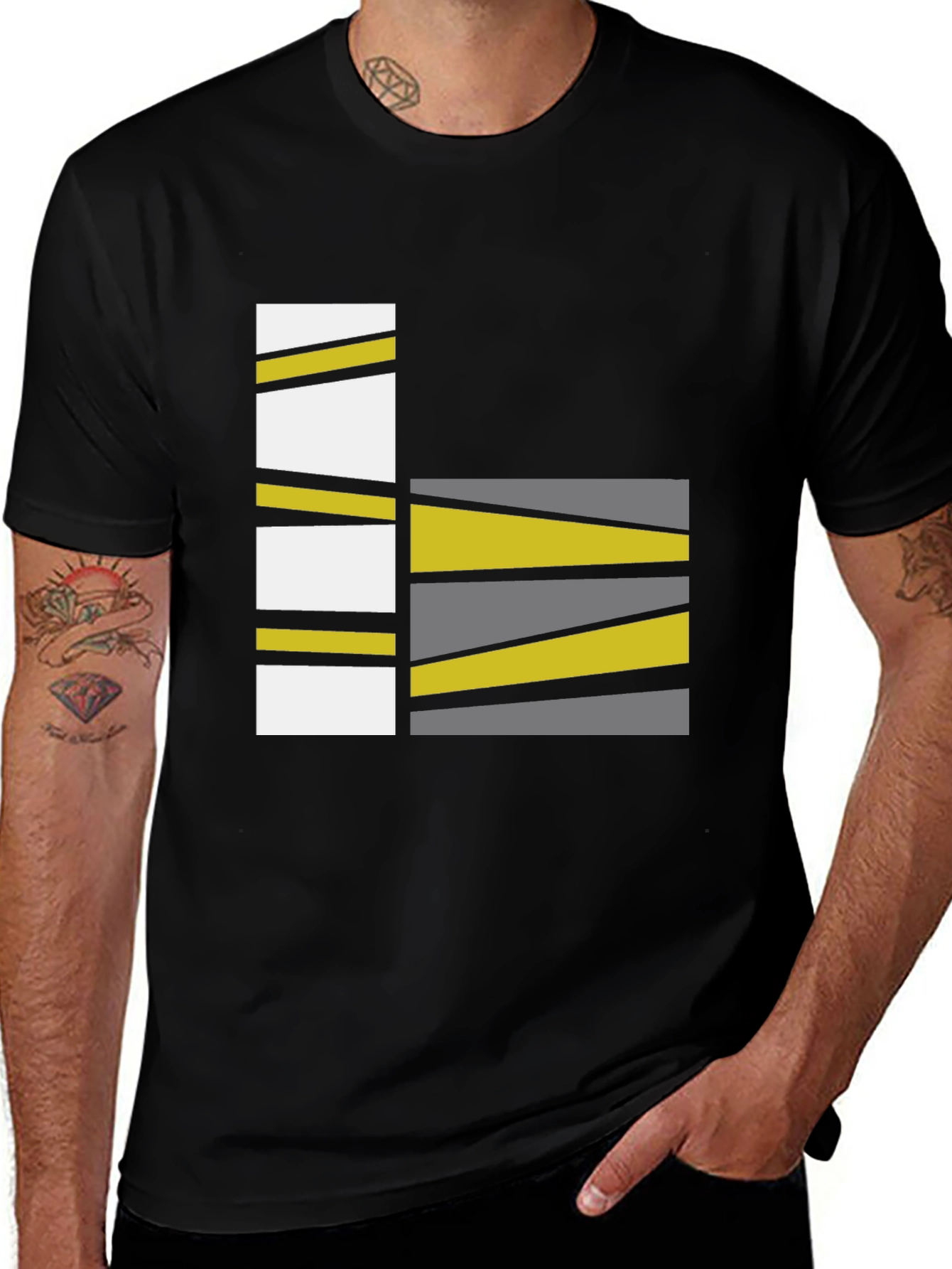 Variant 6 of Abstract Geometric Graphic Print Tee
