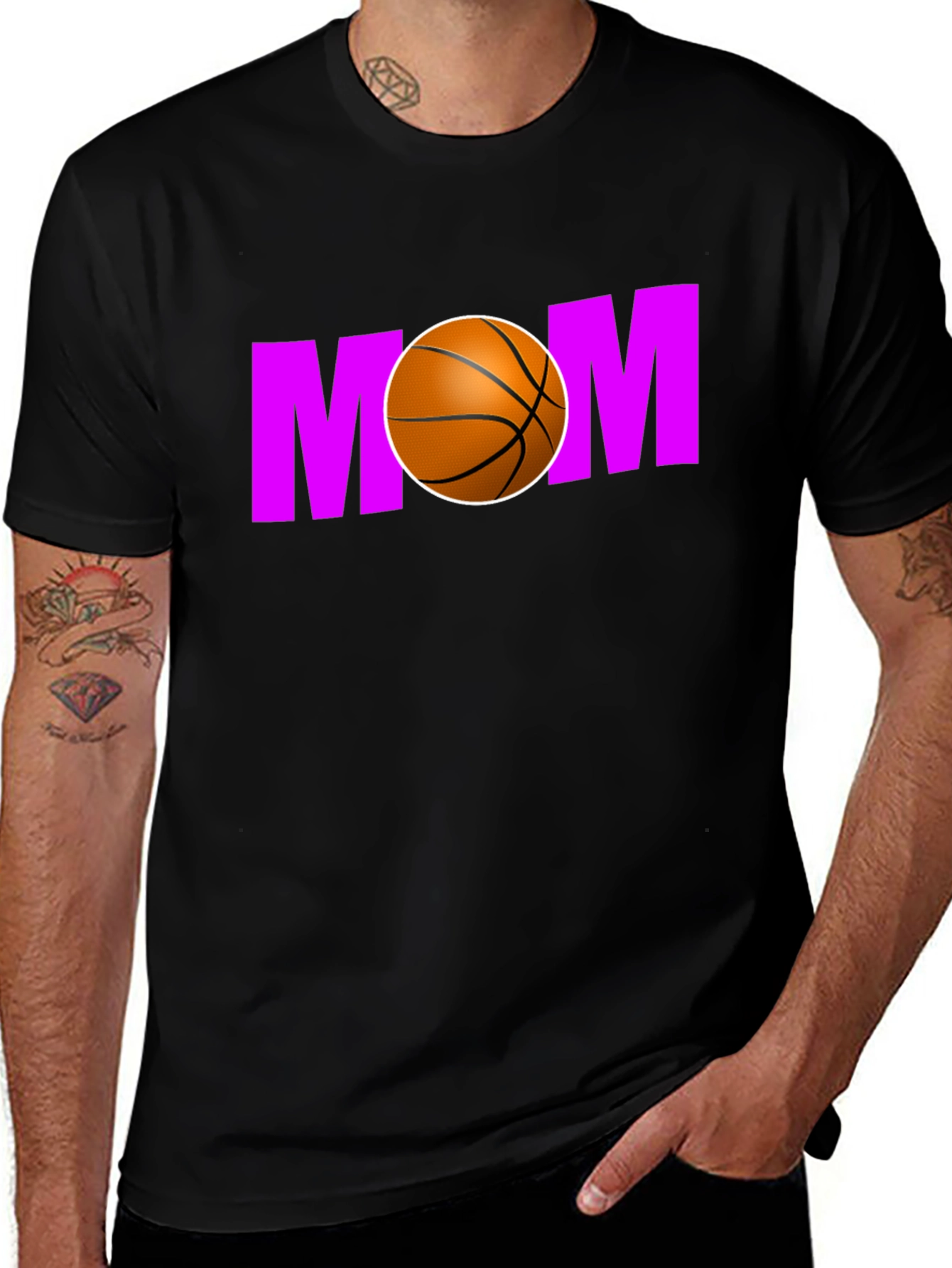 Variant 12 of Basketball Mom T-Shirt - Perfect Gift!