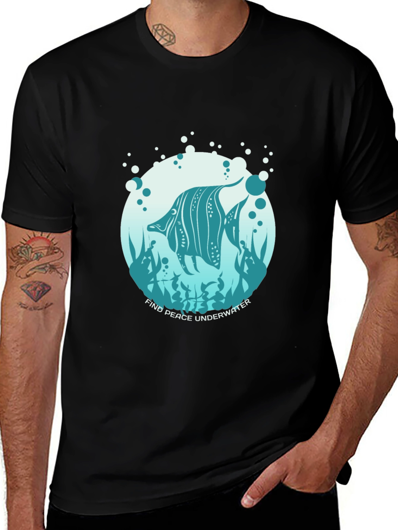 Variant 21 of Underwater Peace Graphic T-Shirt