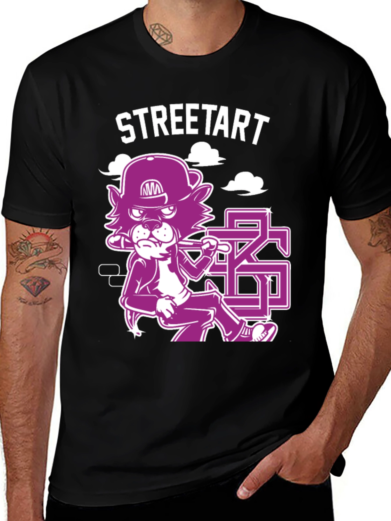 Variant 3 of Street Tart Graphic Black T-Shirt