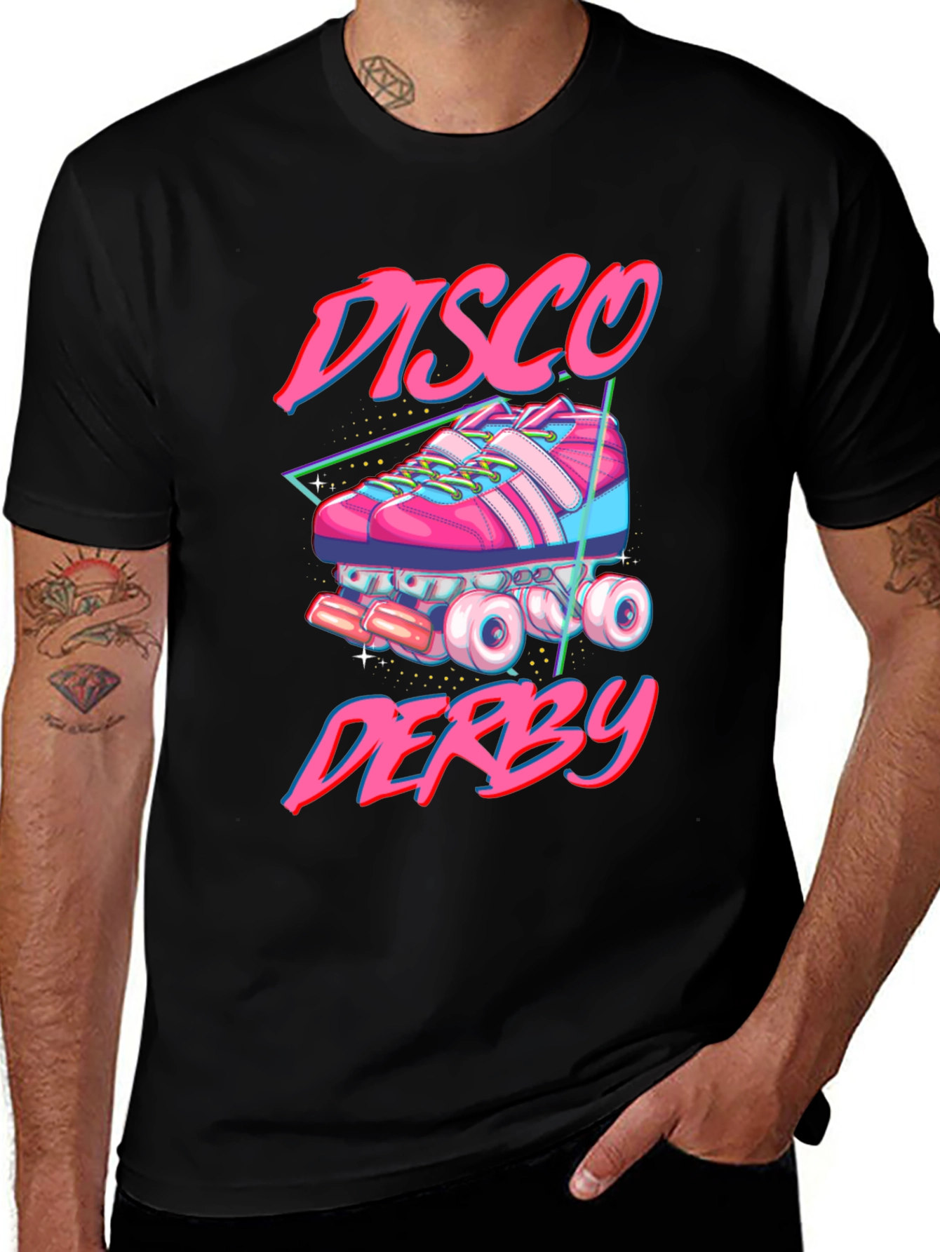 Variant 12 of Disco Derby Roller Skate Graphic T-Shirt
