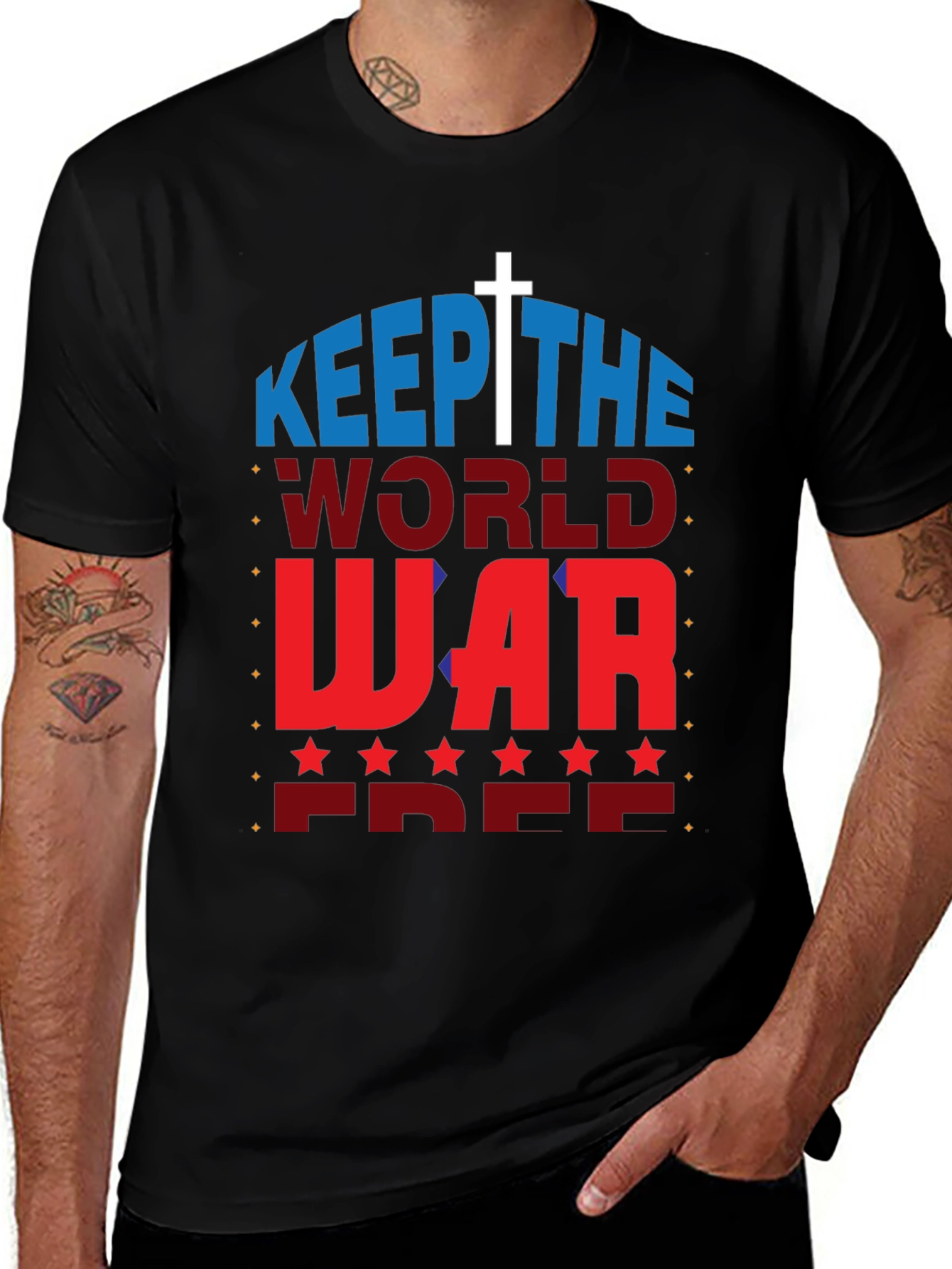 Variant 30 of Keep The World War Free Graphic Tee