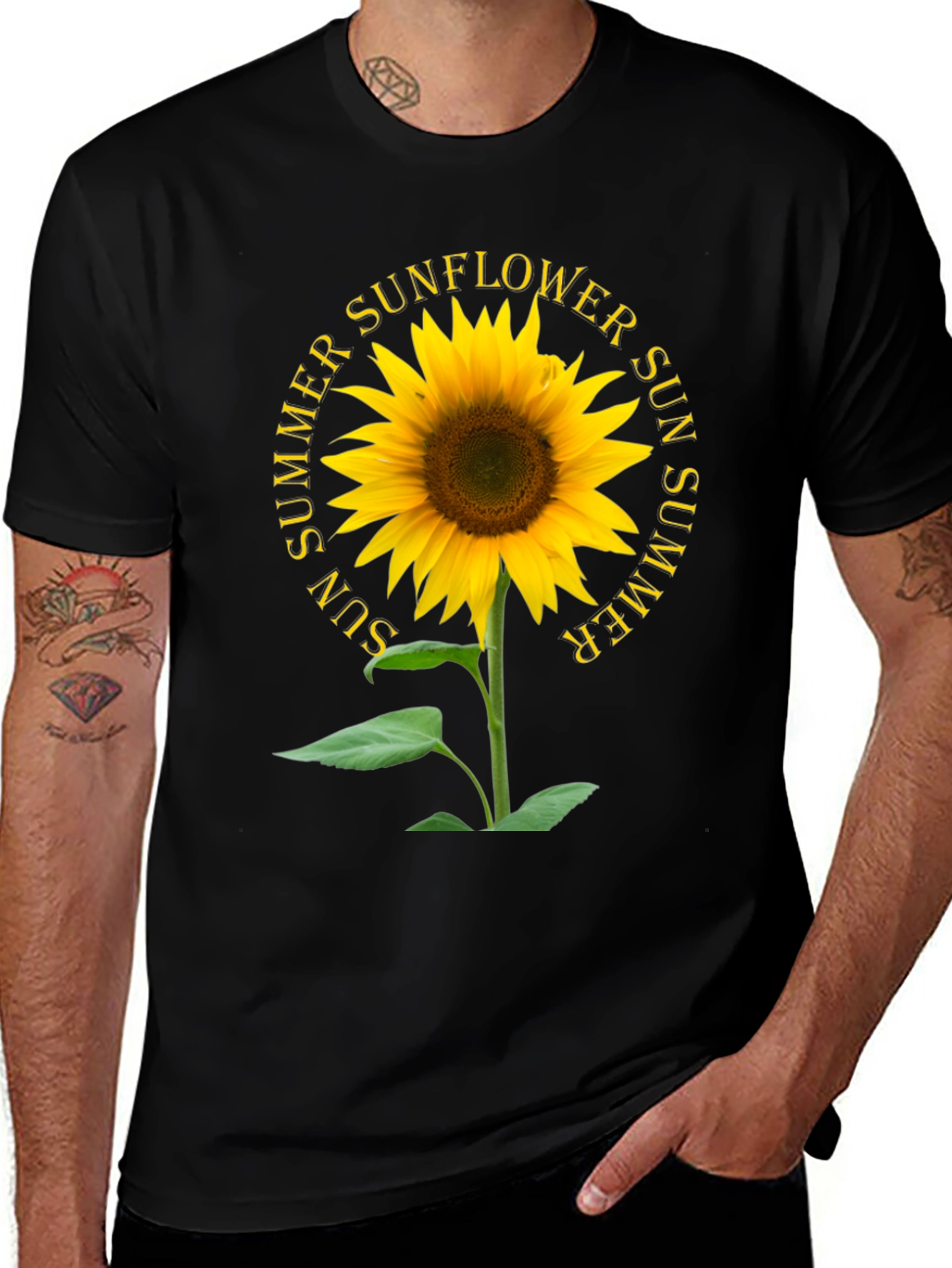 Variant 21 of Sunflower Summer Sun Graphic Tee