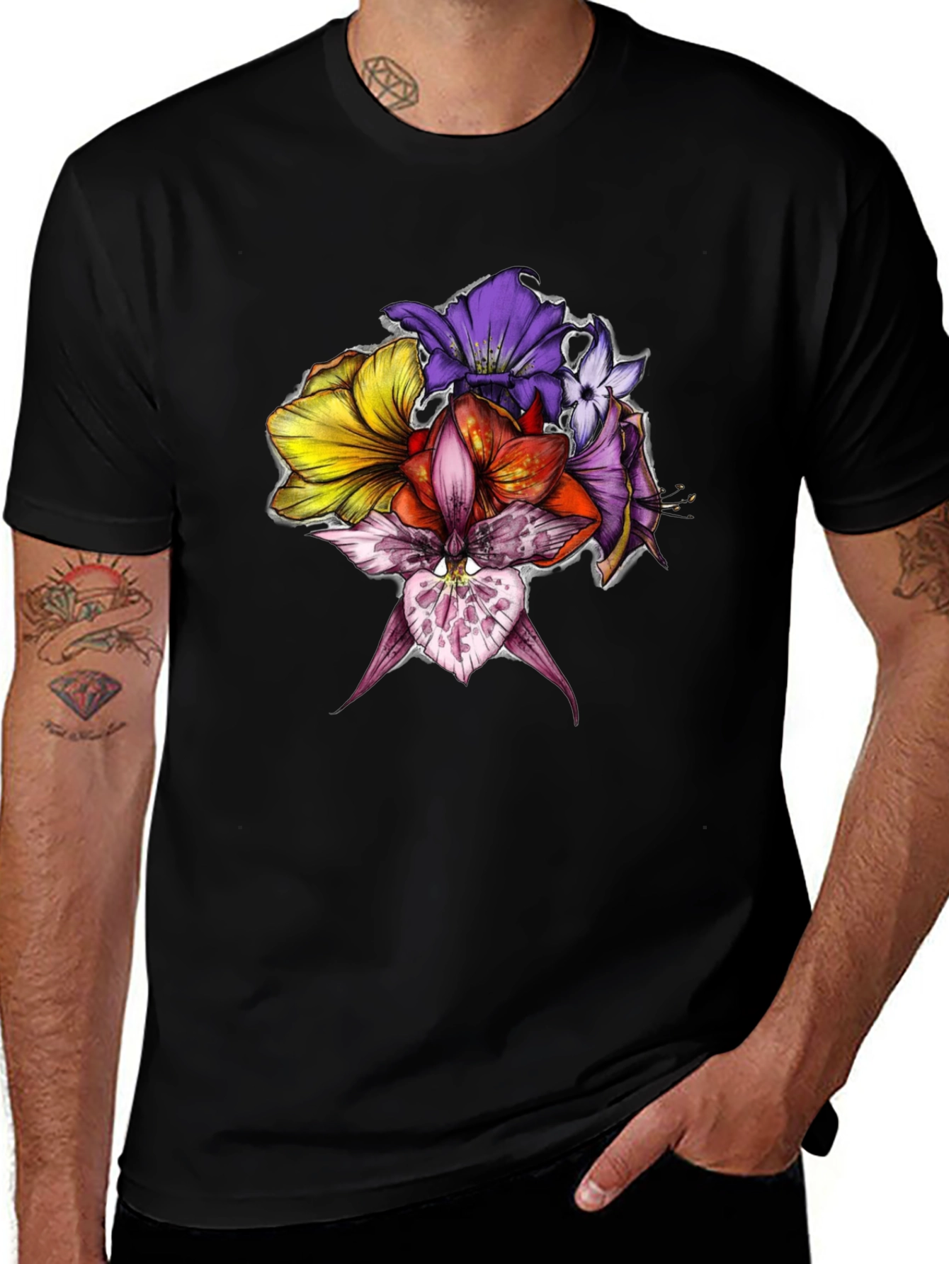 Variant 11 of Floral Graphic Print Tee