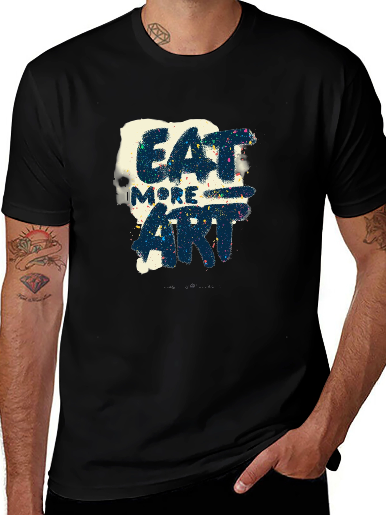 Variant 18 of Eat More Art Graphic T-Shirt