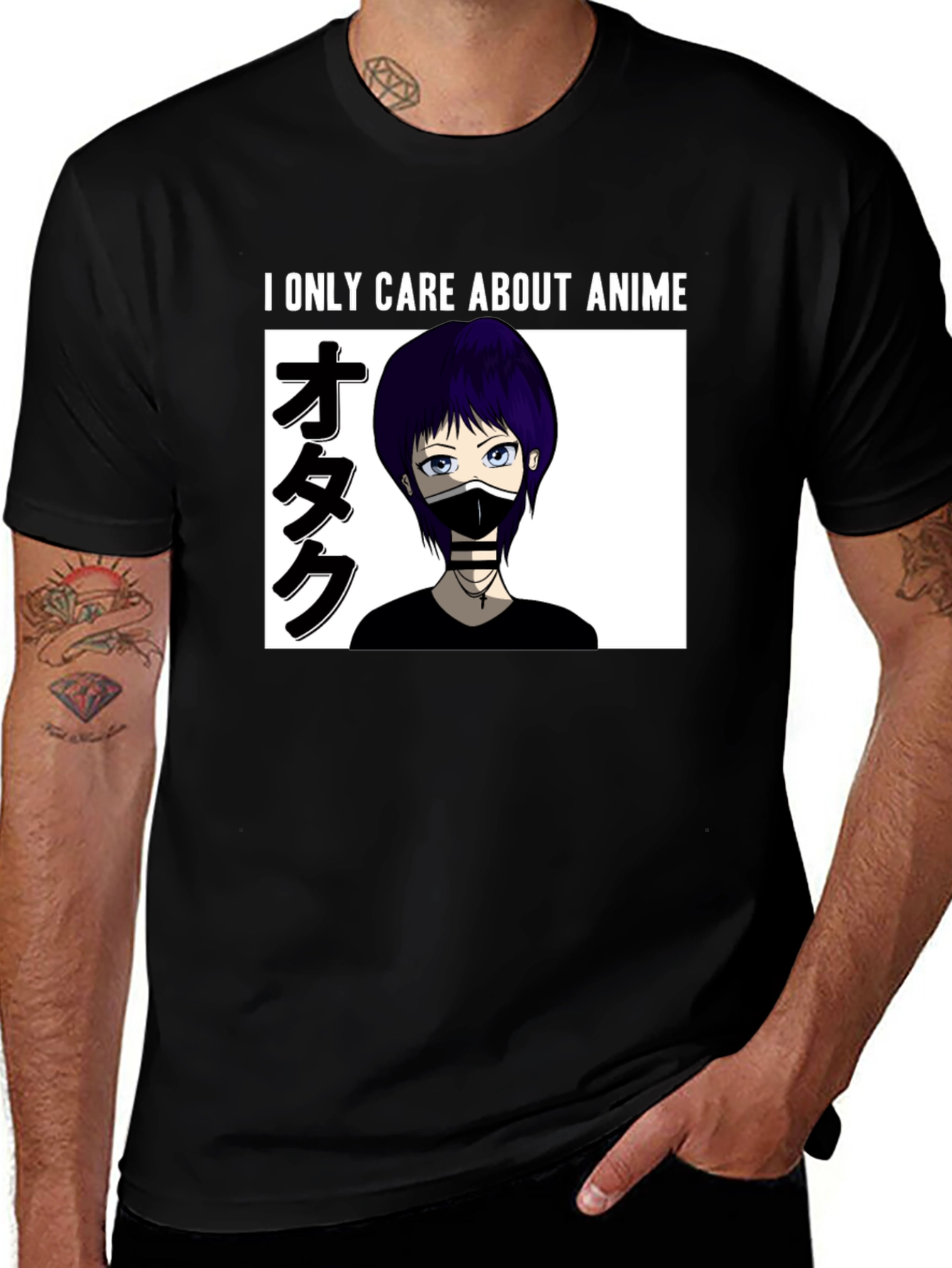 Black Anime Lover T-Shirt main image