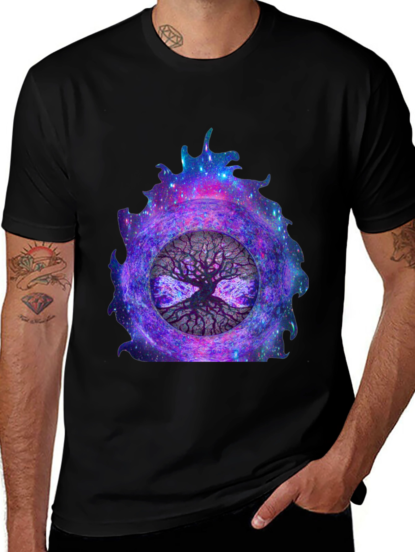 Variant 9 of Cosmic Tree of Life Graphic Tee