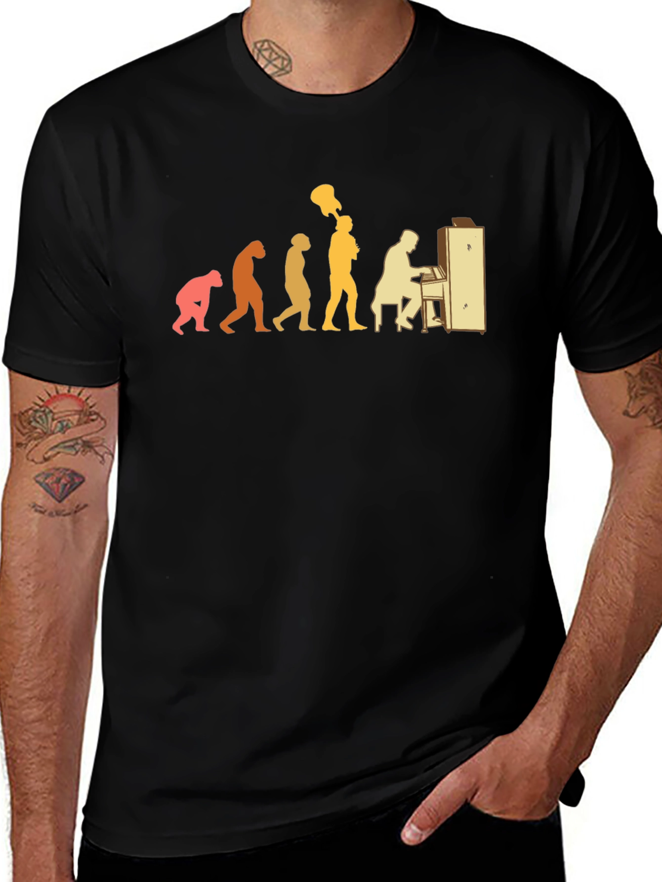 Variant 6 of Evolution of Music T-Shirt