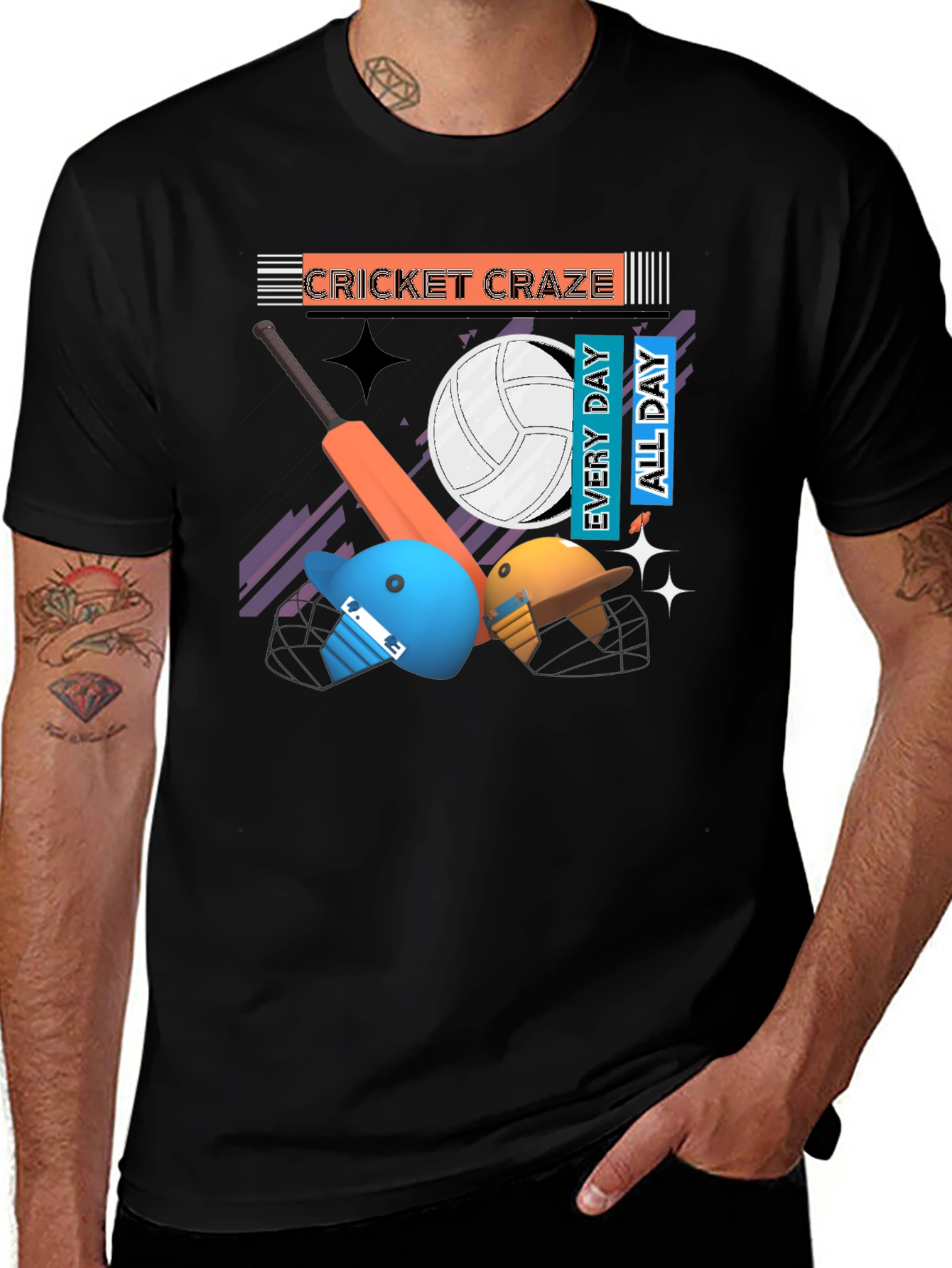 Variant 15 of Cricket Craze T-shirt - Everyday All Day!