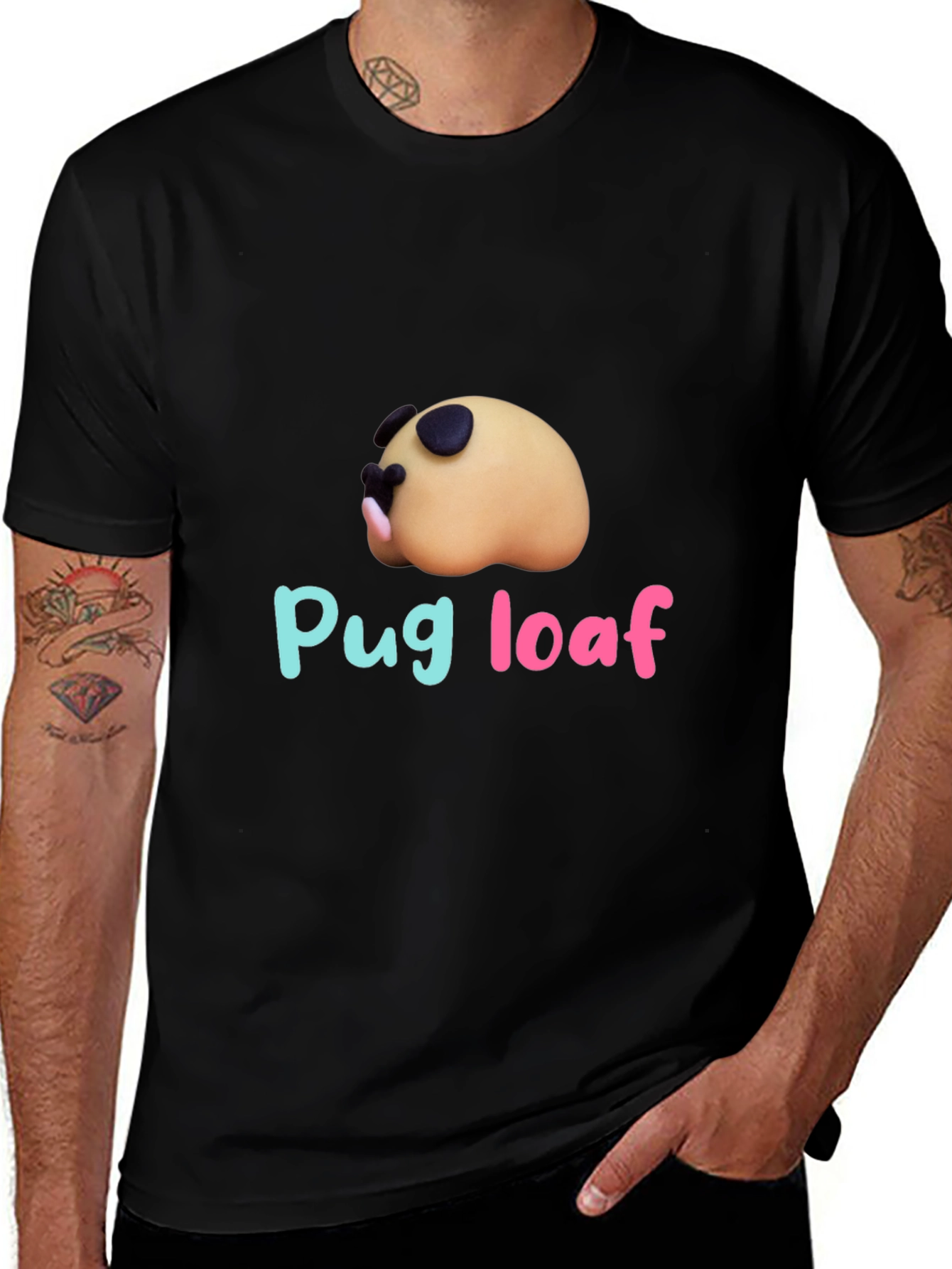 Variant 14 of Pug Loaf T-Shirt - Funny Dog Tee