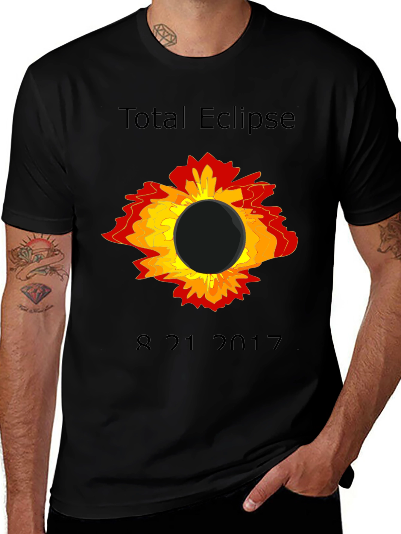 Total Eclipse 2017 Black T-Shirt