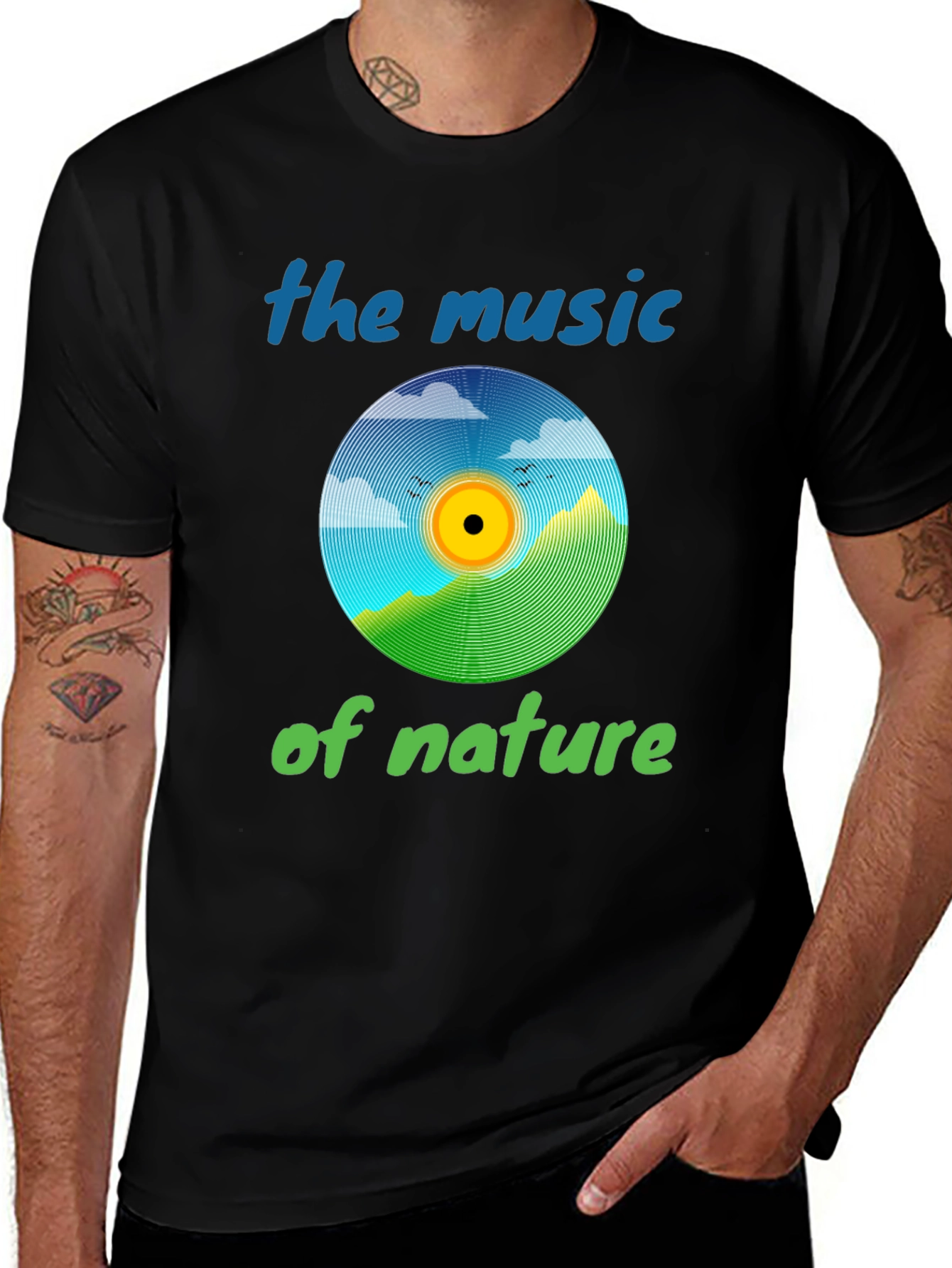 Variant 26 of Nature Music T-Shirt - Eco-Friendly Design