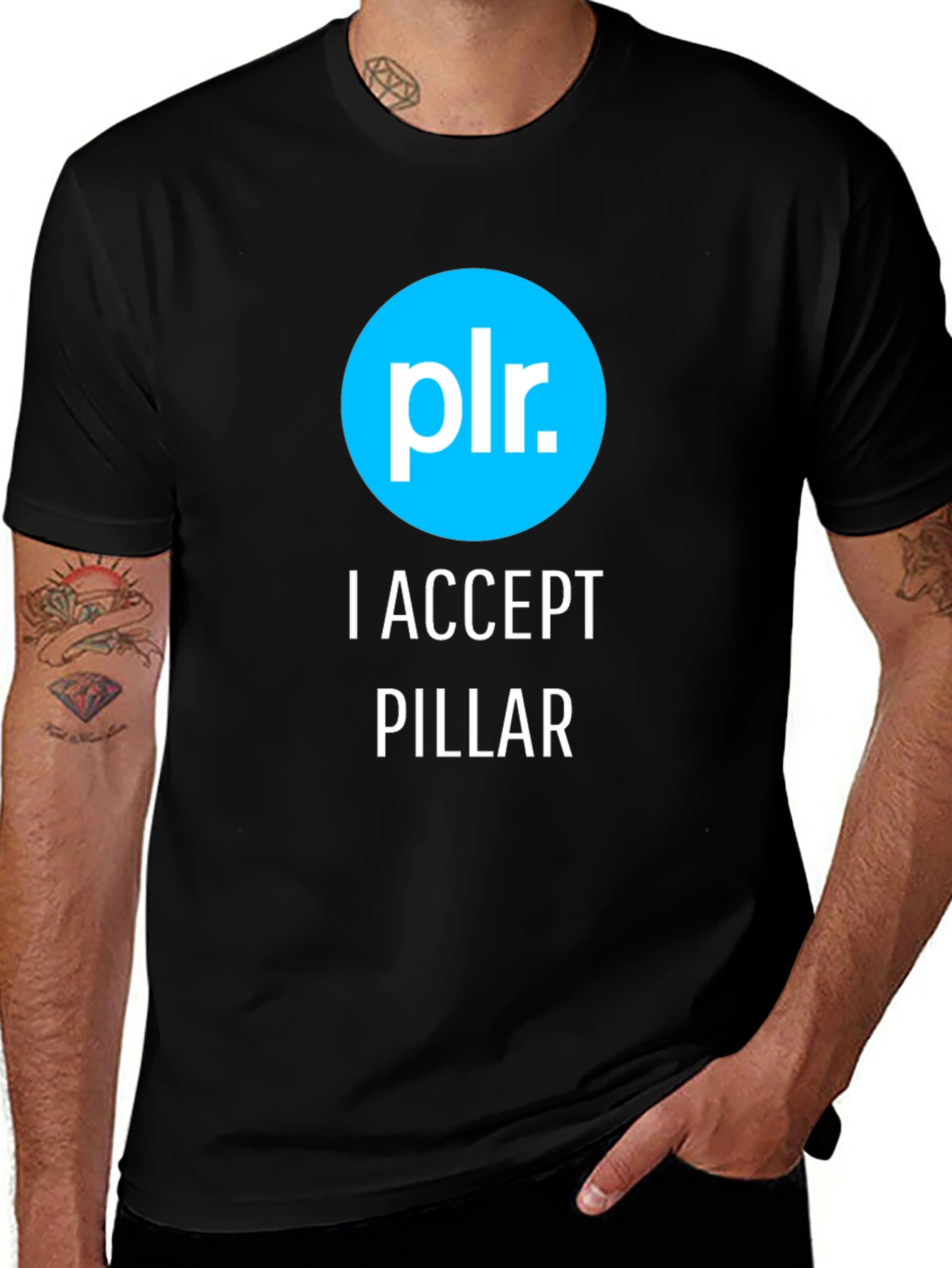 Variant 26 of I Accept Pillar Black T-Shirt