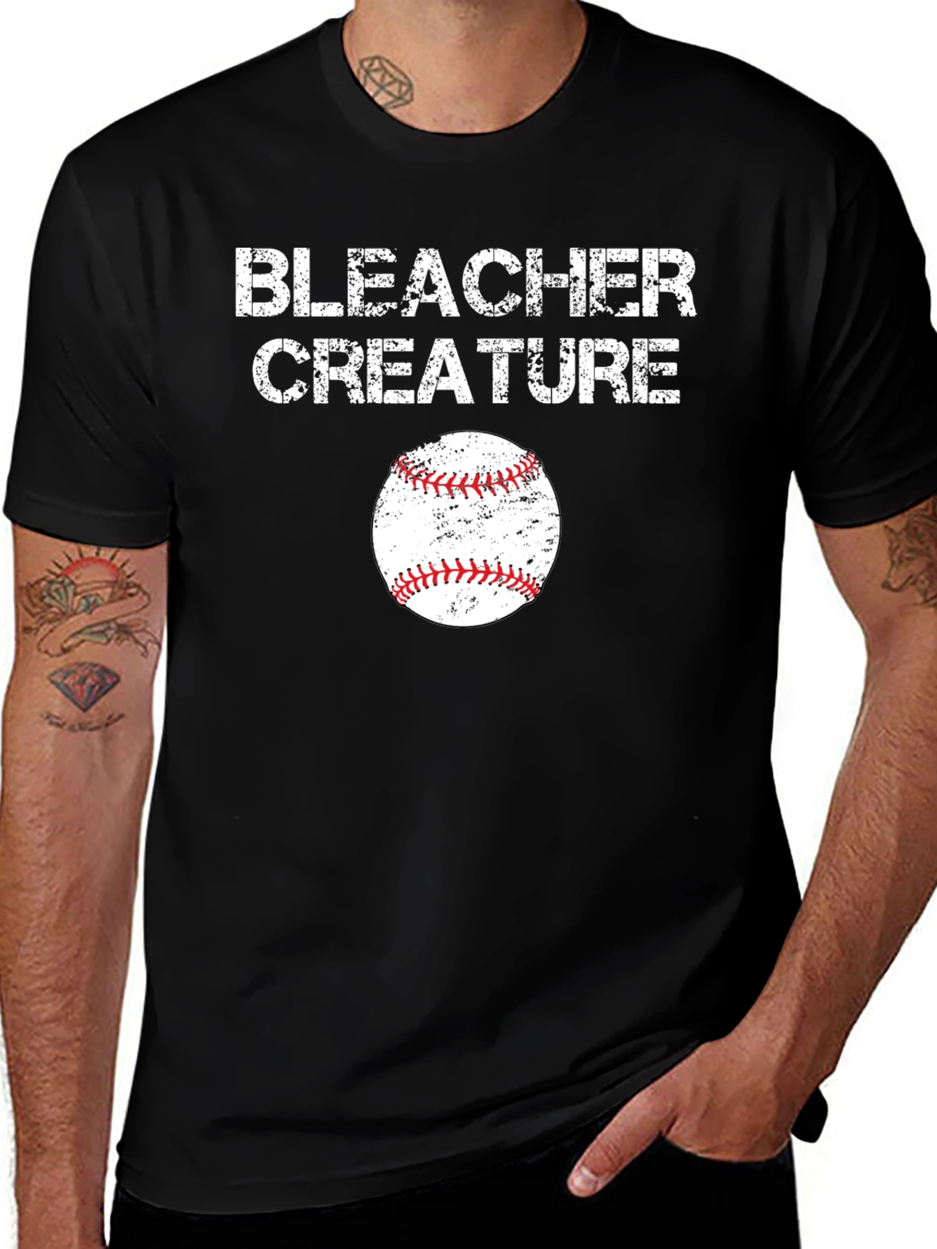 Variant 4 of Bleacher Creature Baseball Graphic Tee