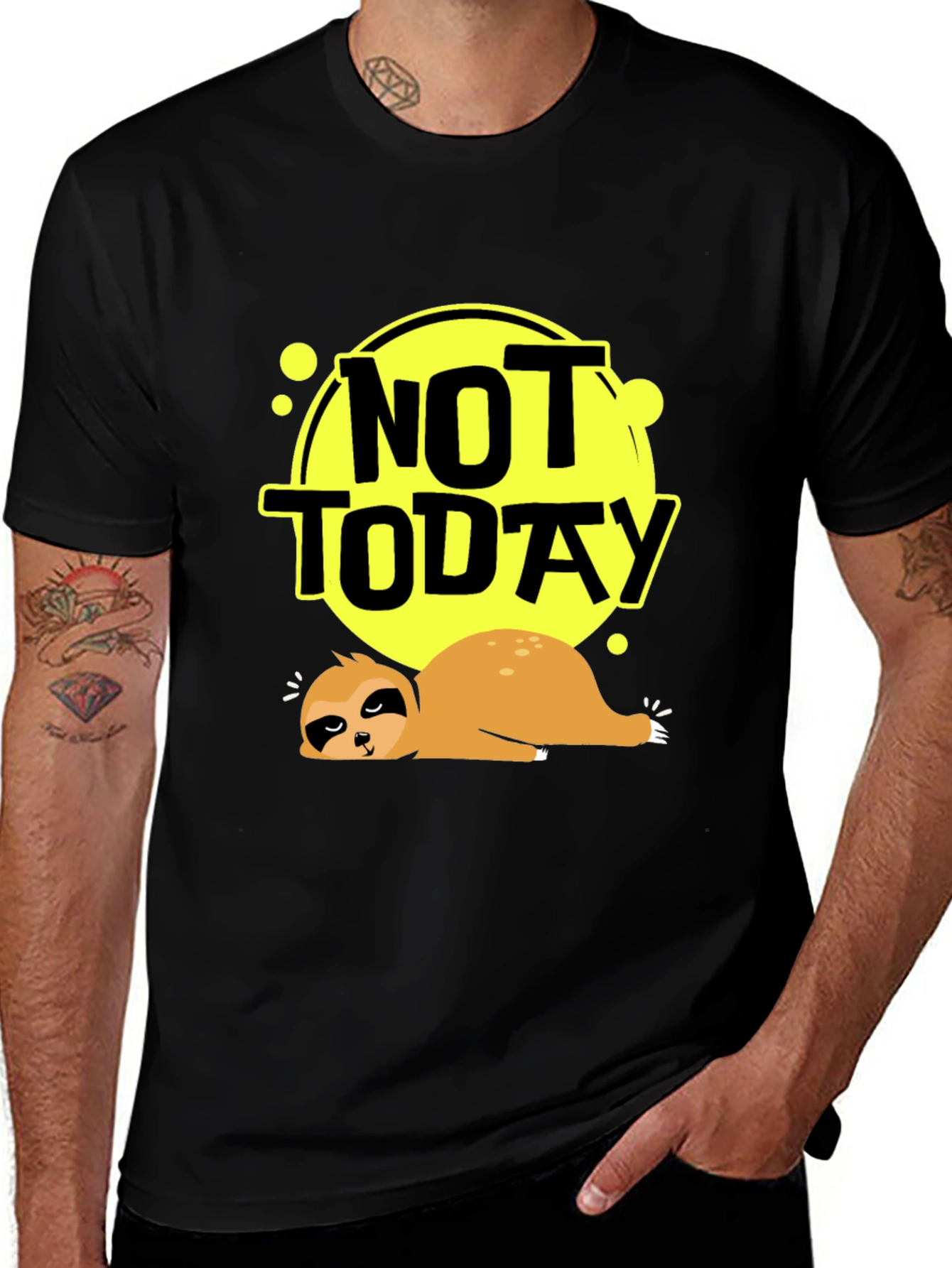 Variant 12 of Not Today Sloth Graphic T-Shirt