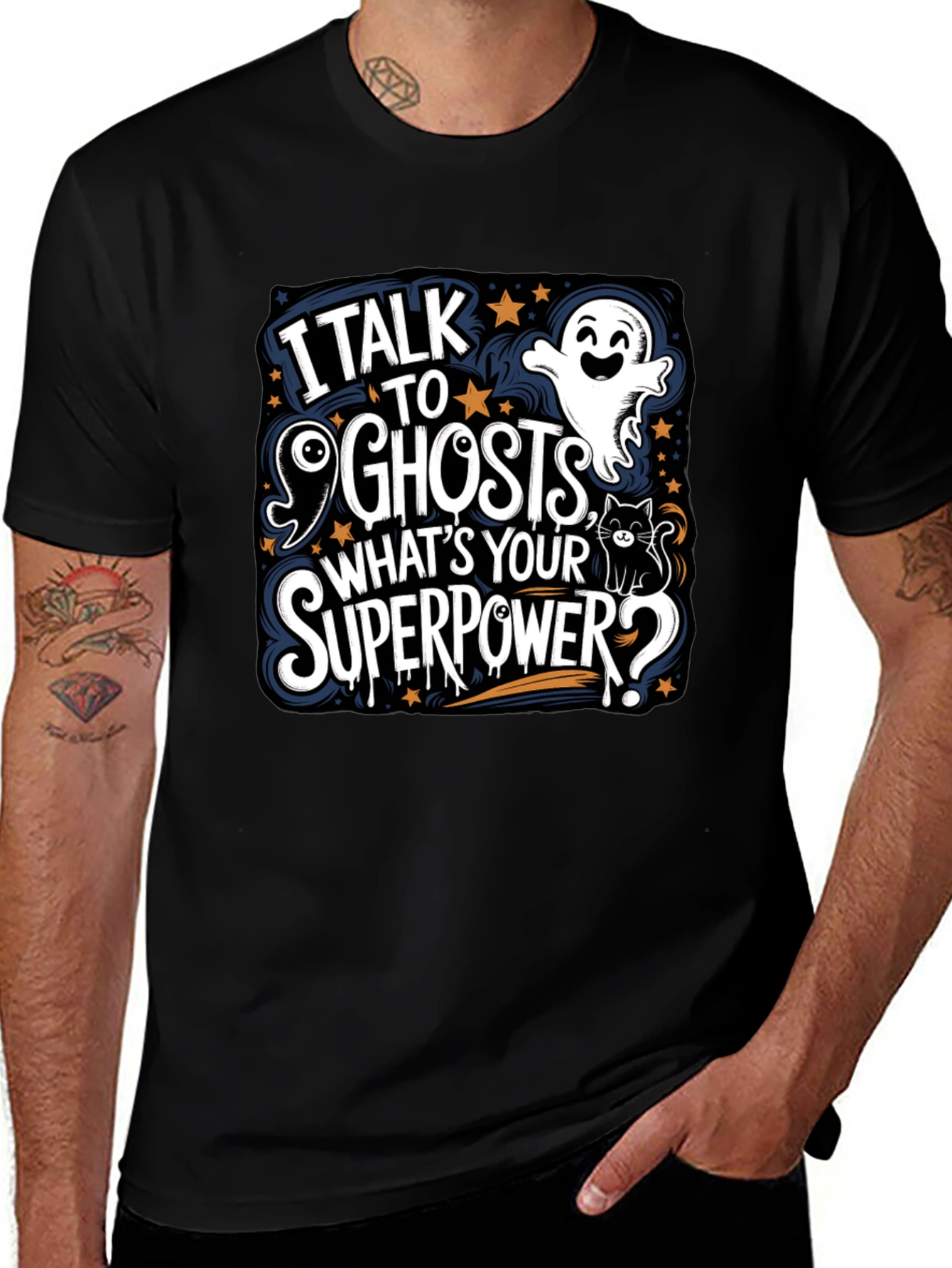 I Talk to Ghosts Graphic Tee