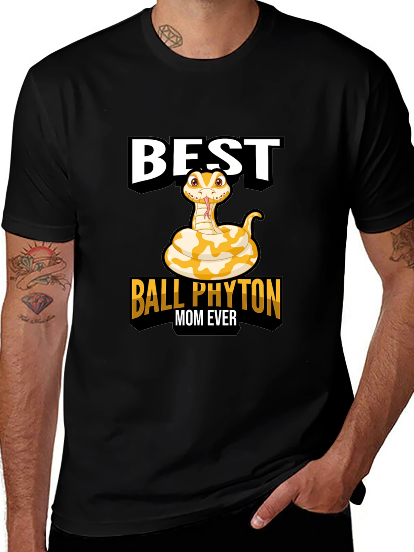 Variant 3 of Best Ball Python Mom Ever T-Shirt