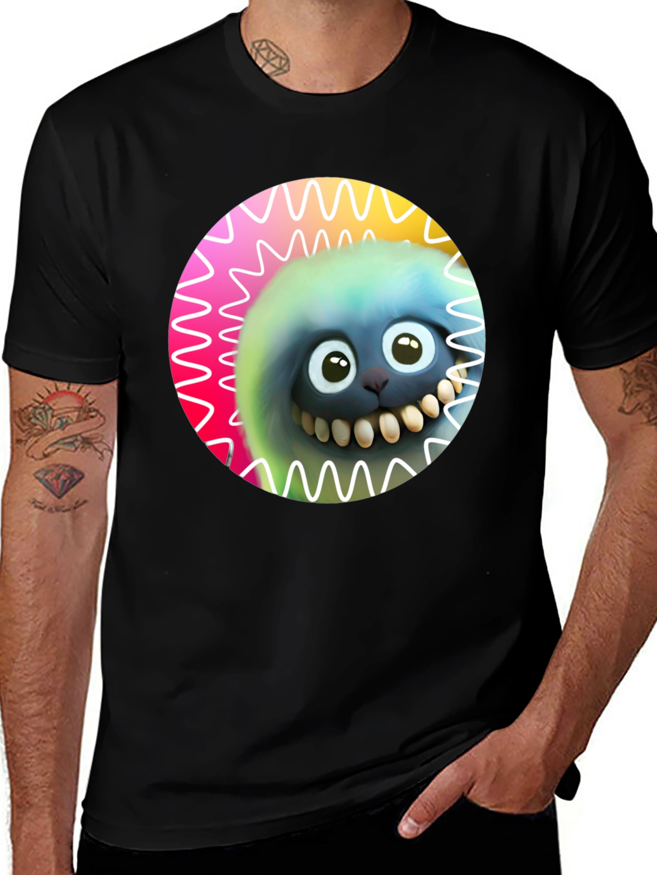 Variant 25 of Monster Graphic T-Shirt - Funky & Colorful