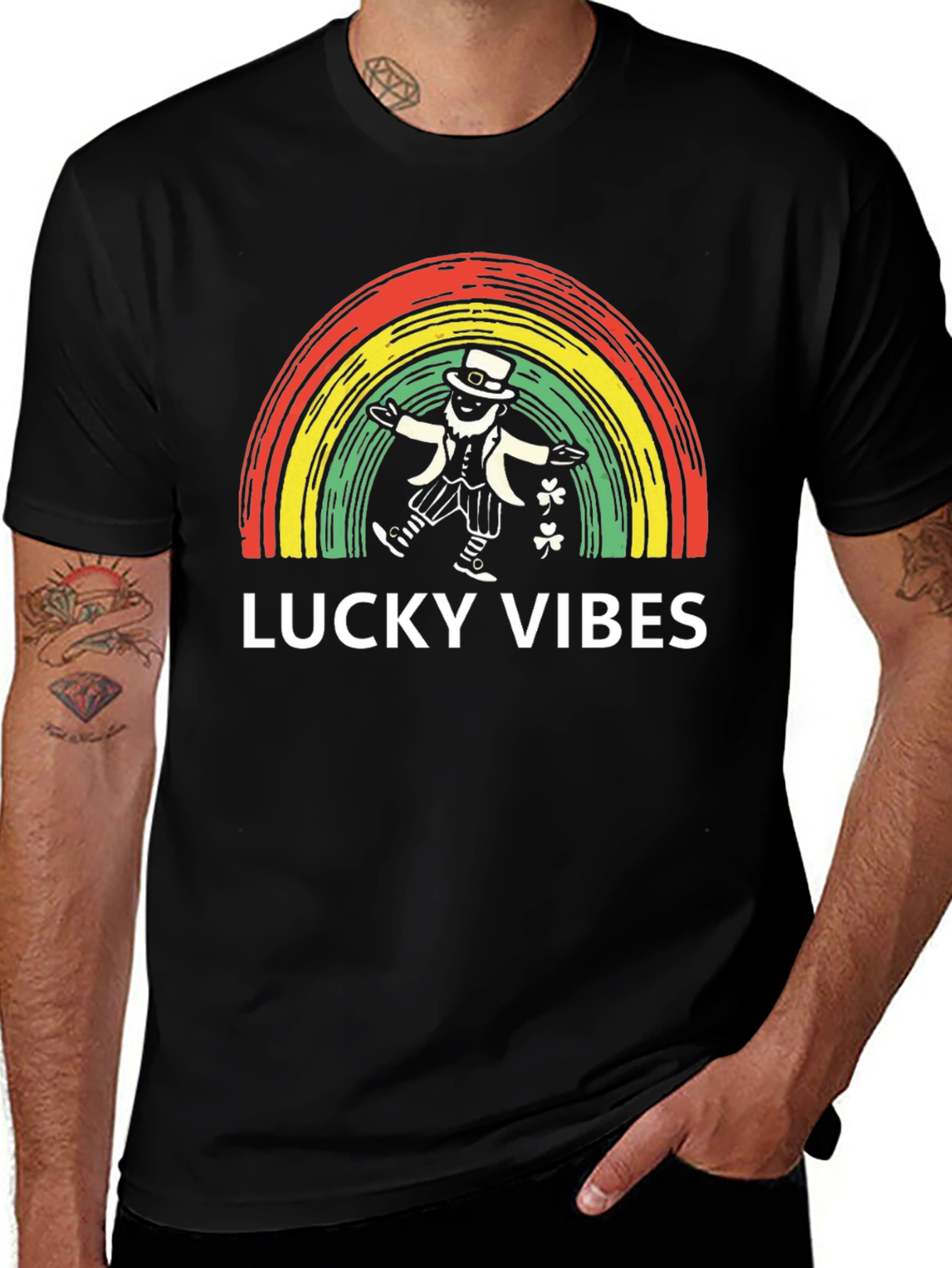 Variant 24 of Lucky Vibes St. Patrick's Day Graphic Tee