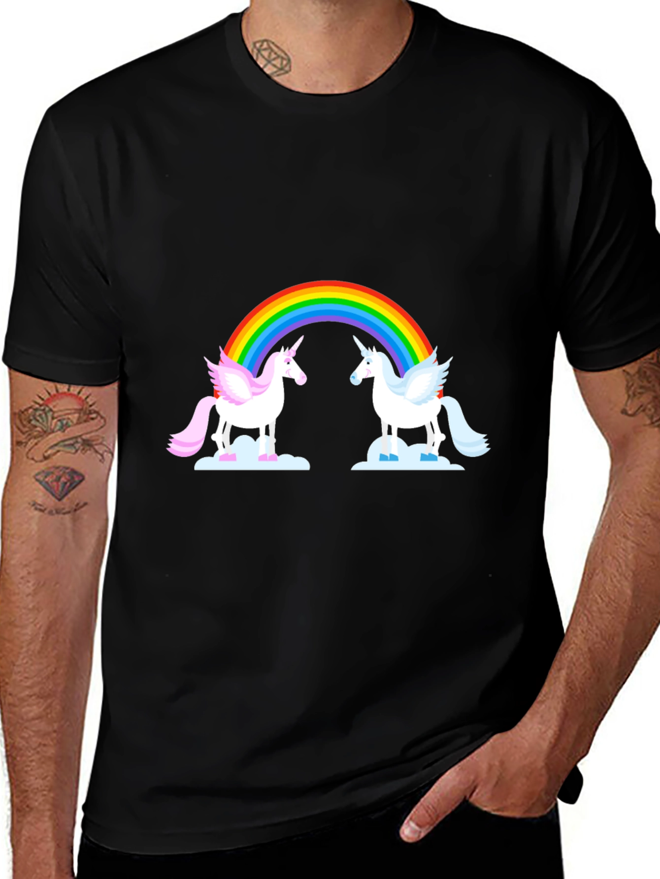 Variant 19 of Unicorn Rainbow Graphic Tee