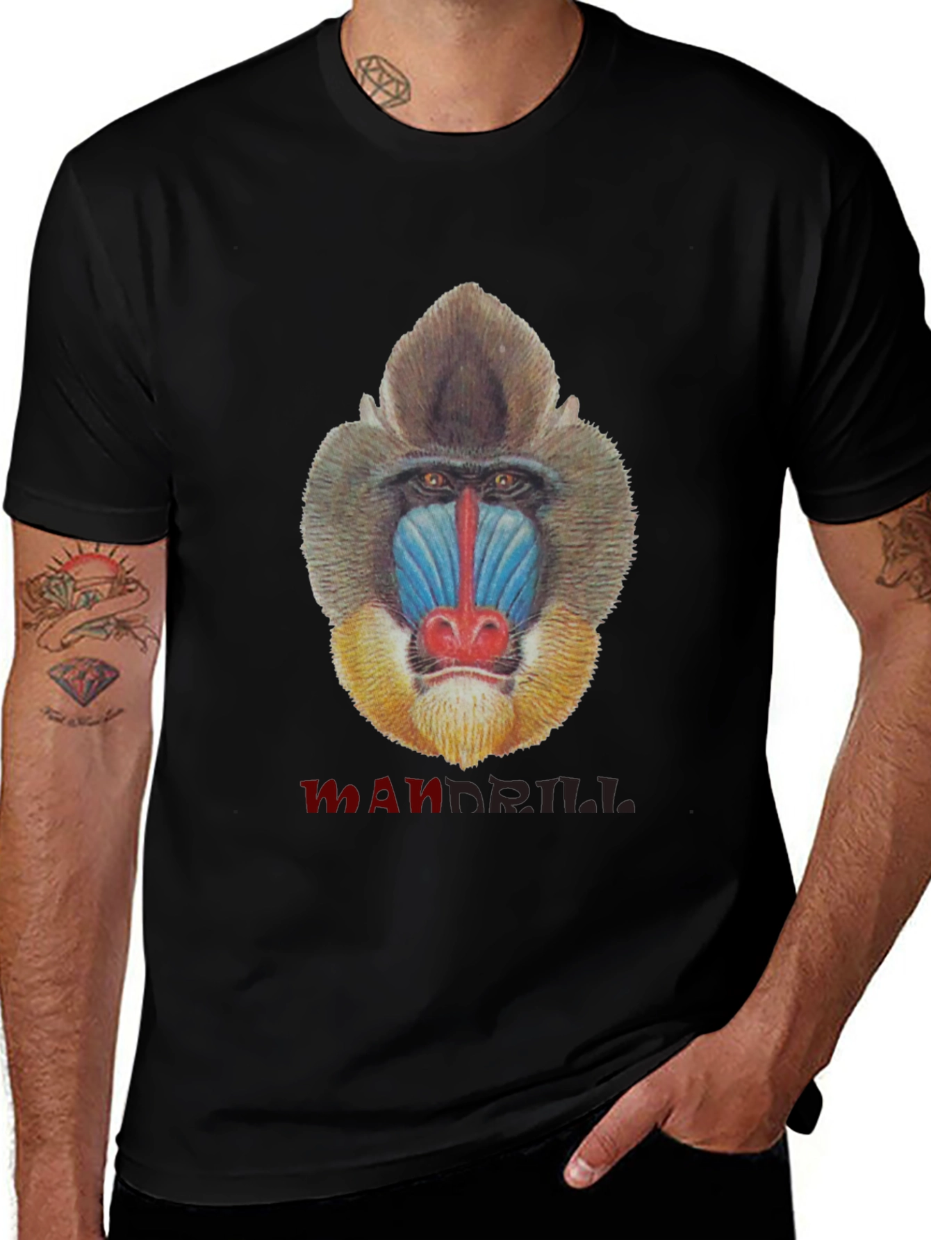 Mandrill Graphic Tee - Unique Animal Print T-Shirt